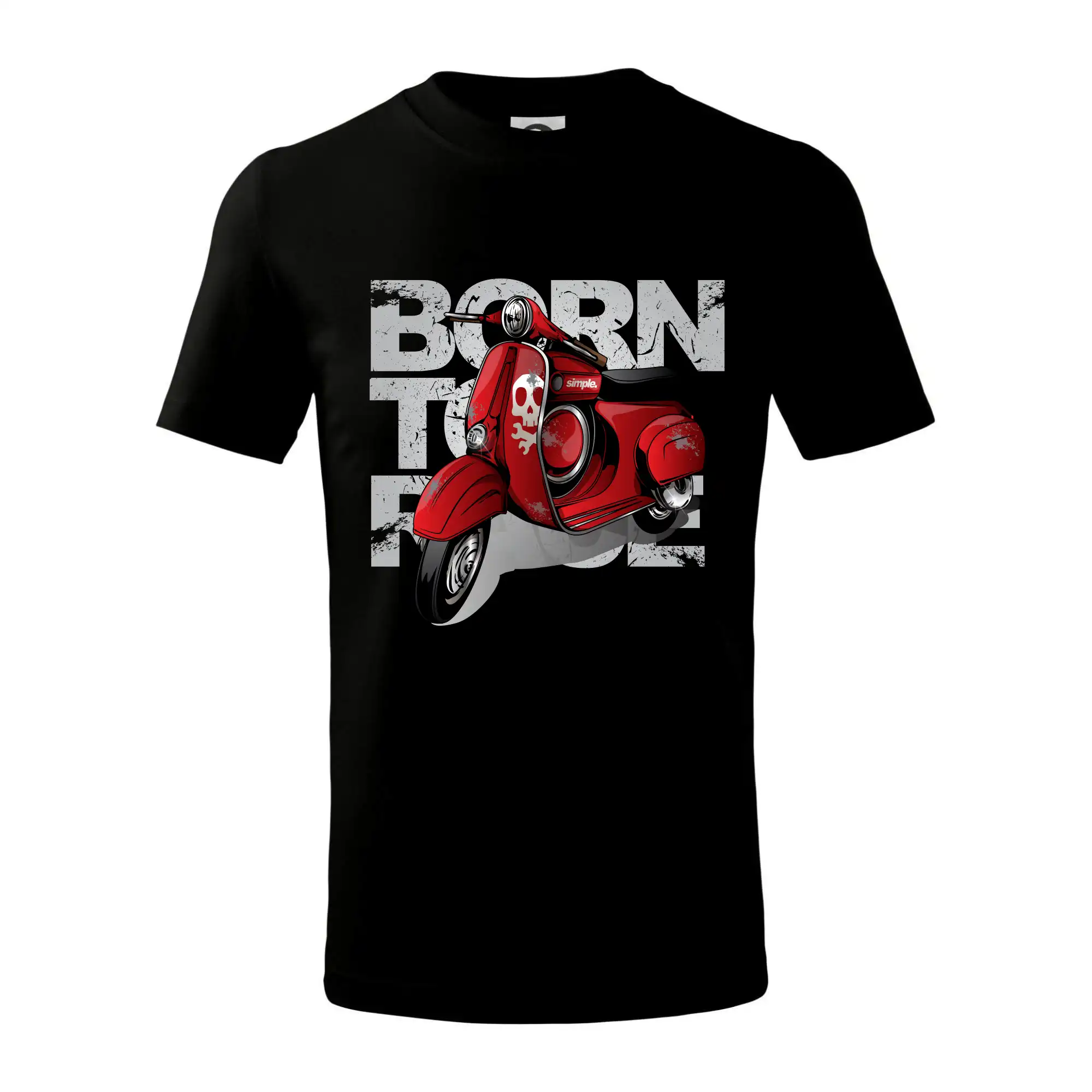 Scooter born to ride red