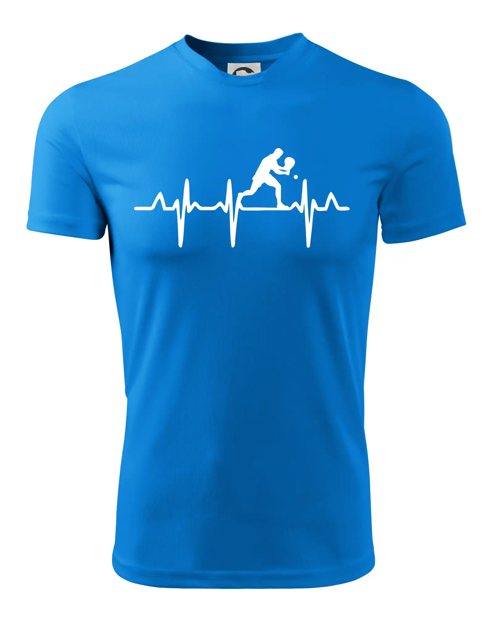 EKG stolní tenista stojící
