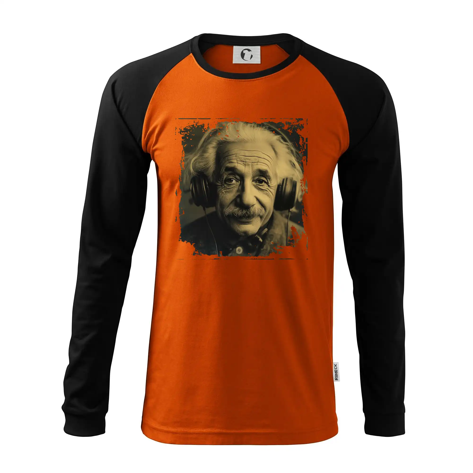 Albert se sluchátky