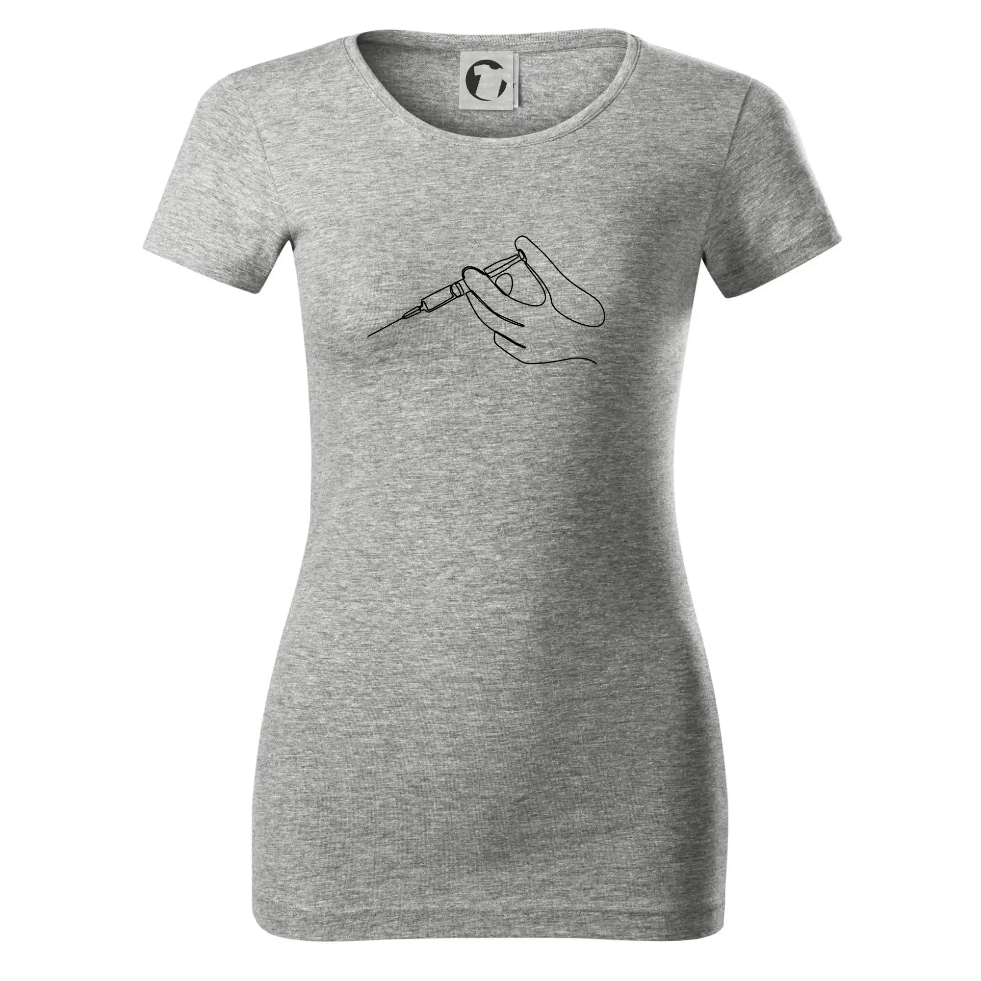 Ruka a injekce jedním tahem