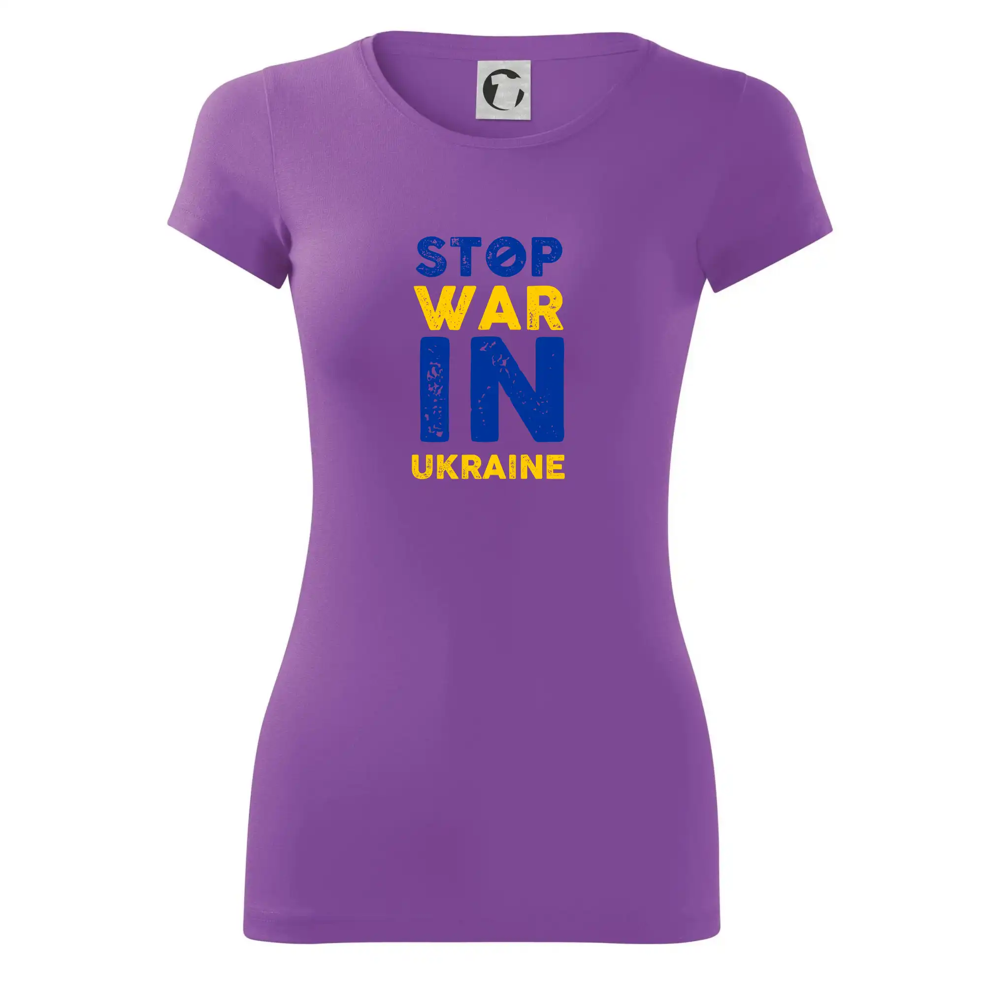 Barevný nápis Stop war in ukraine