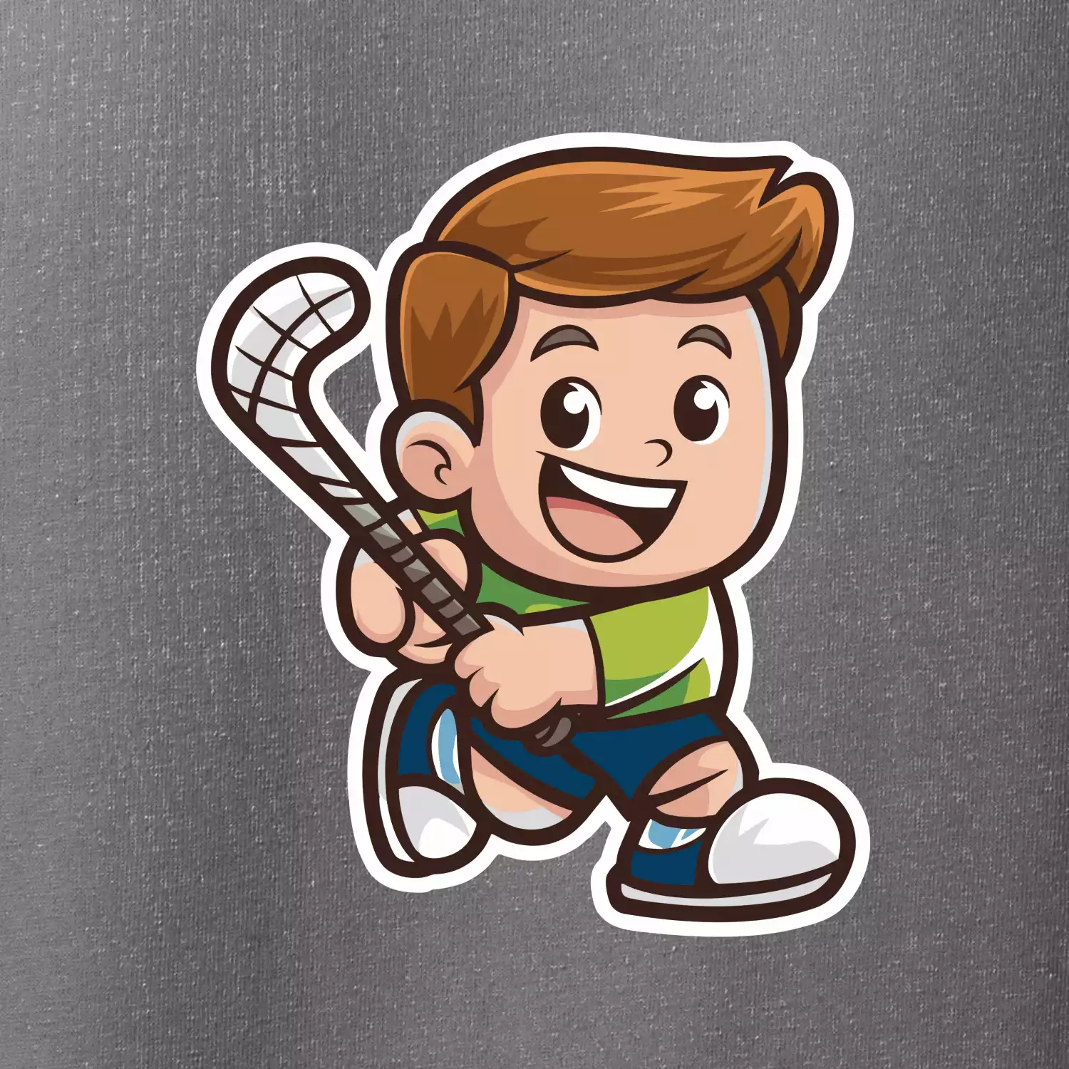 Ikona pozemní hokej kluk