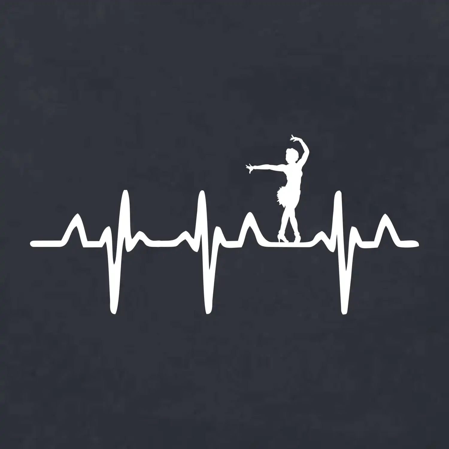 EKG tanečnice salsy