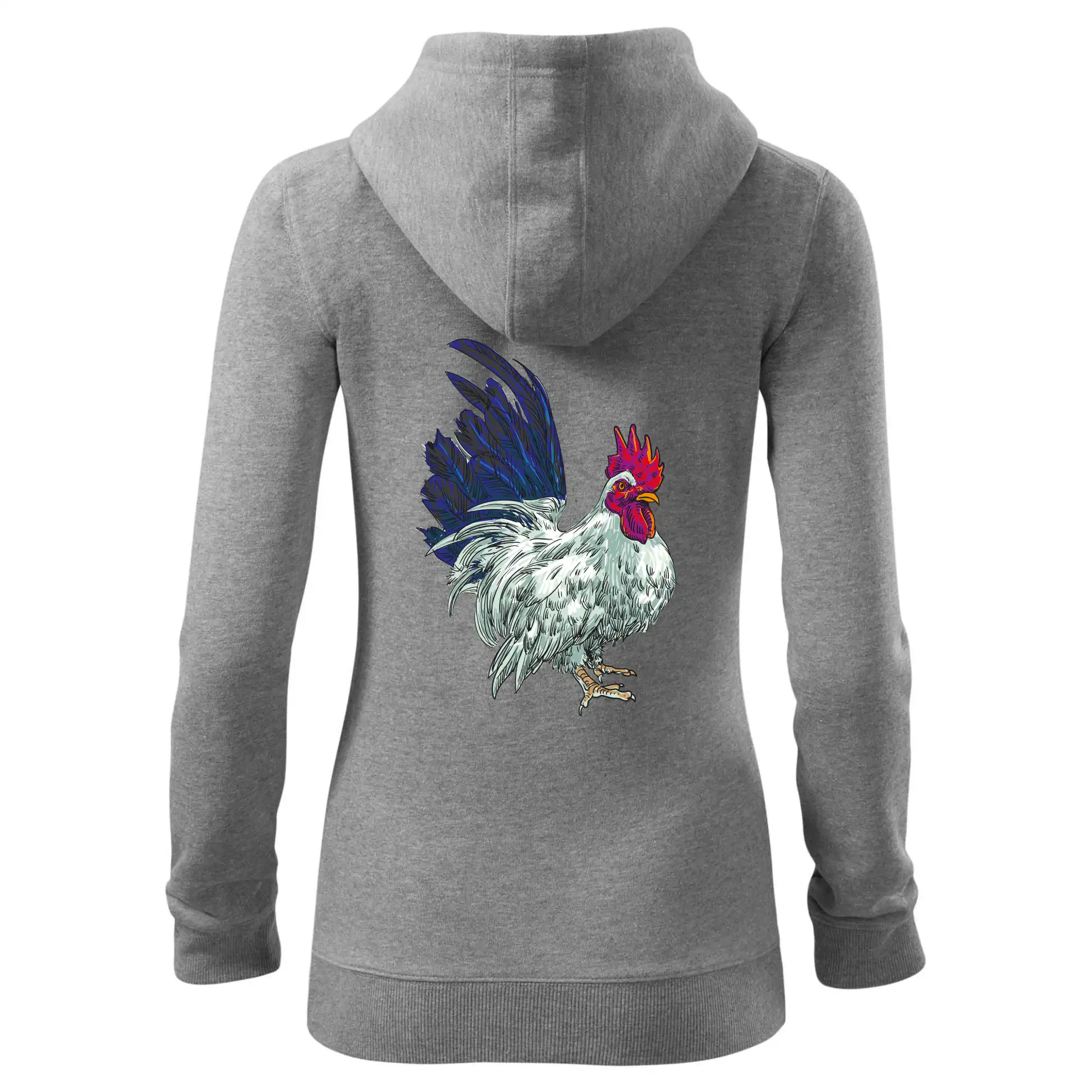 Kohout kreslený bílý