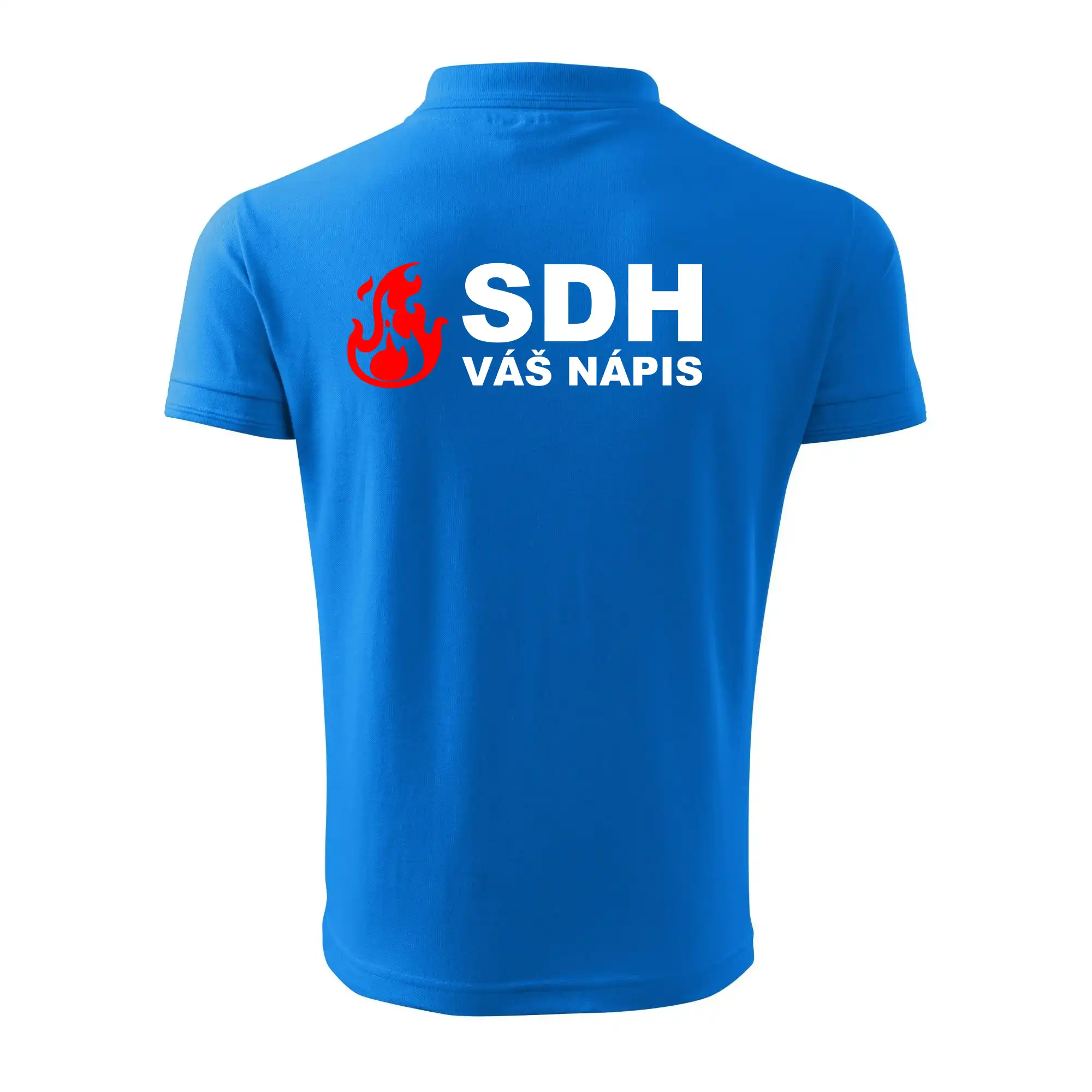 SDH nápis (oheň, název sboru - vlastní nápis)