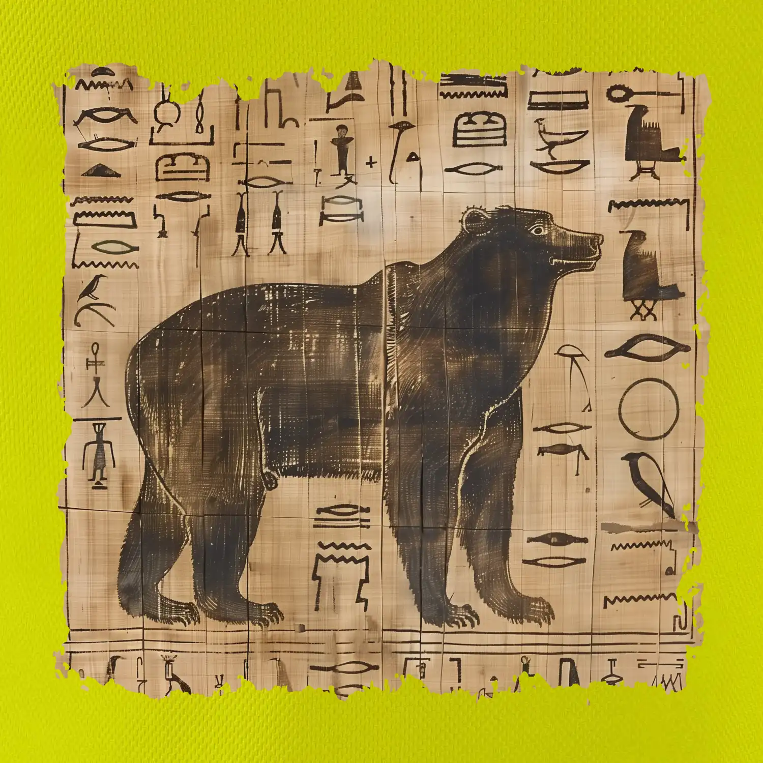 Egyptské hieroglyfy medvěd