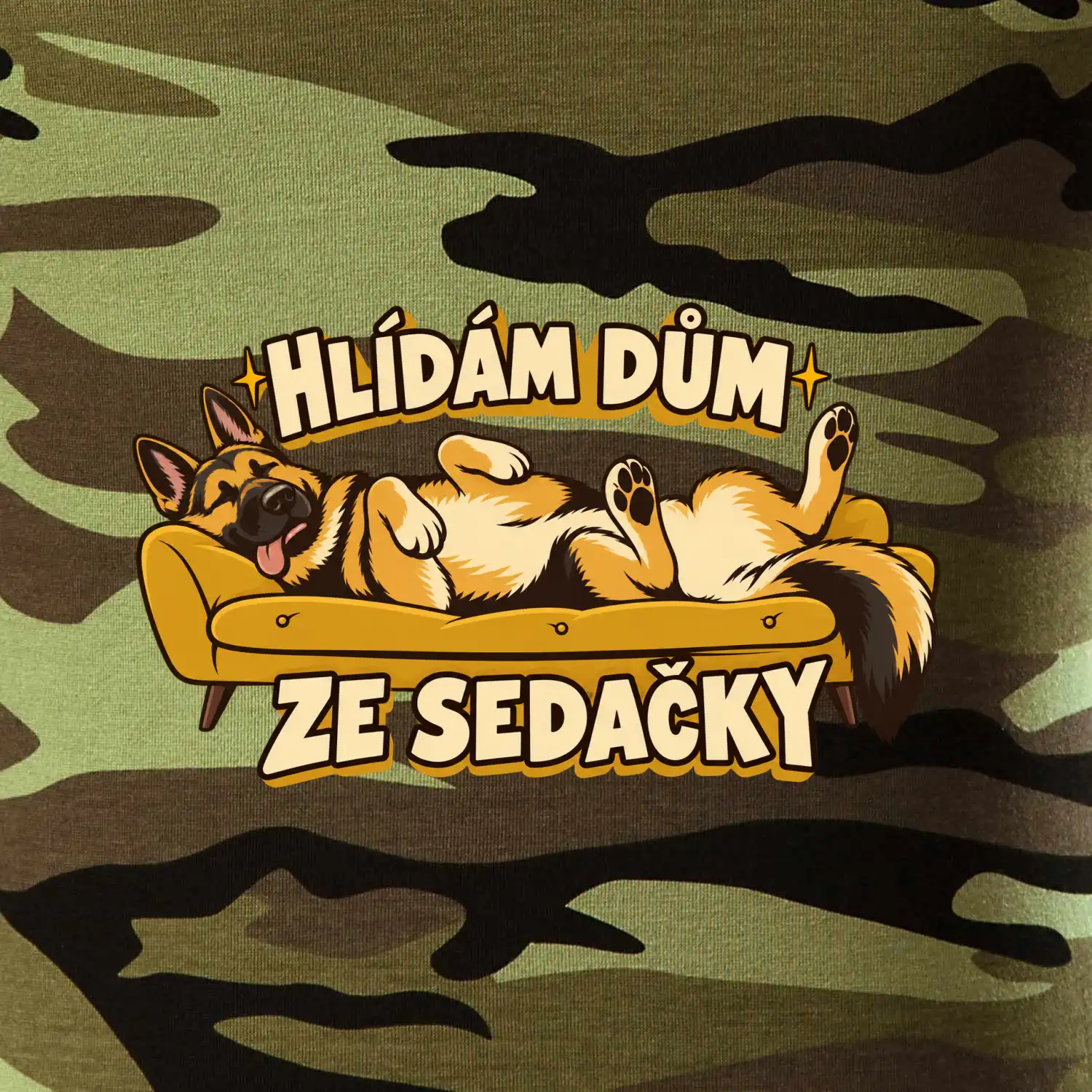 Hlídám dům ze sedačky - vlčák