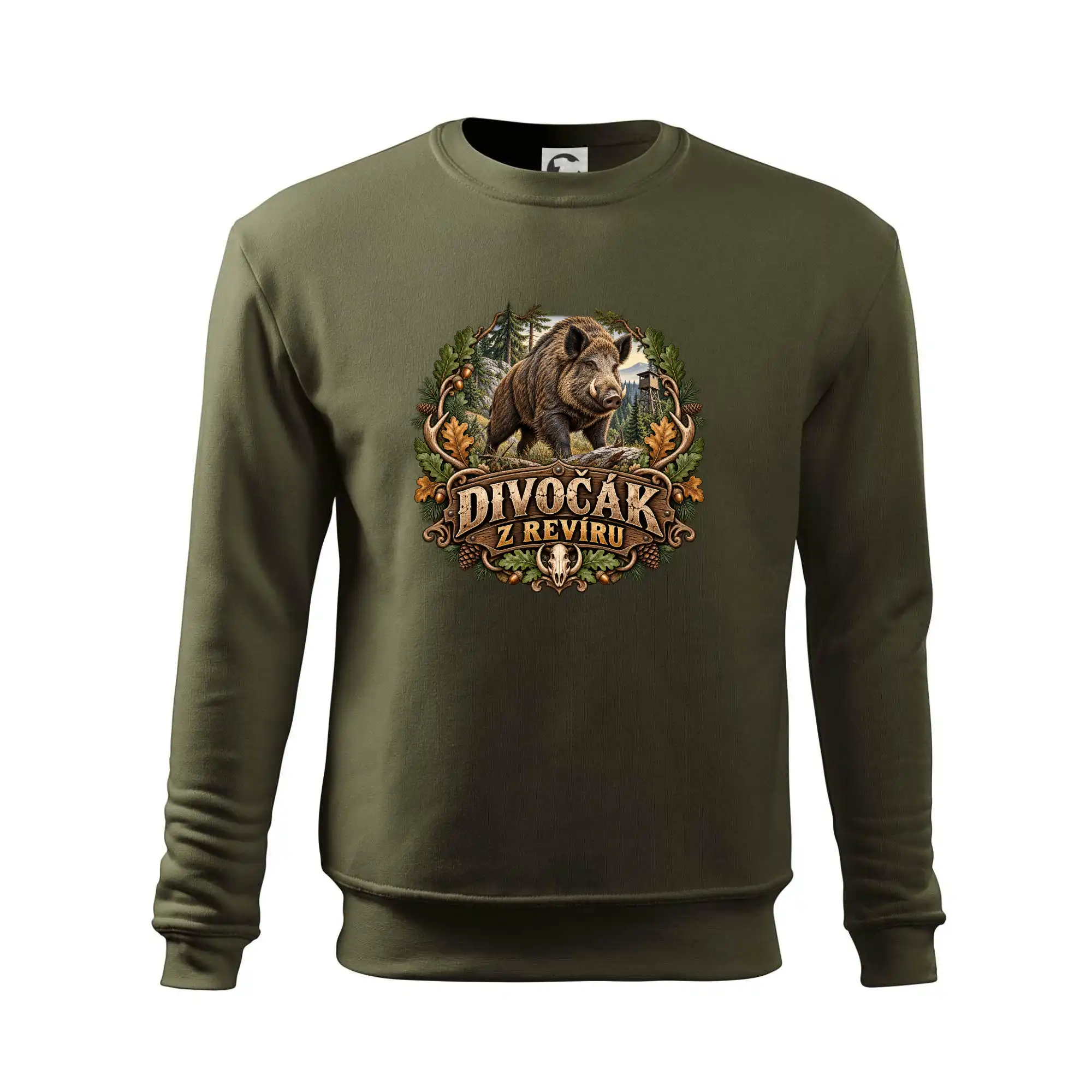 Divočák z revíru myslivecký lesní motiv