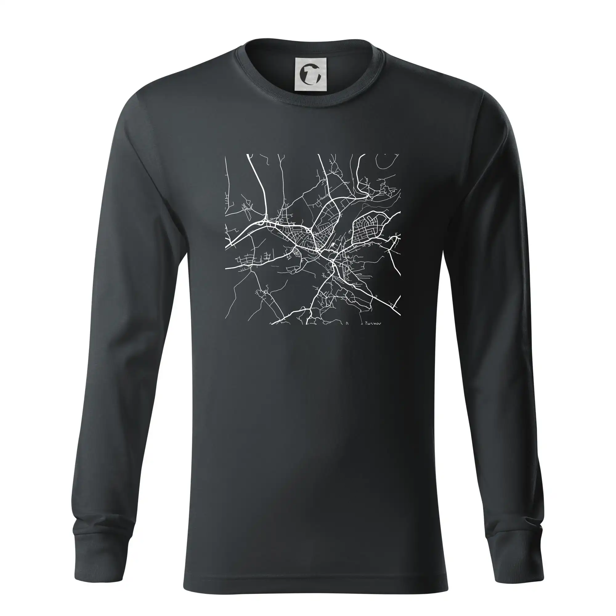 Mapy měst černobílé Turnov