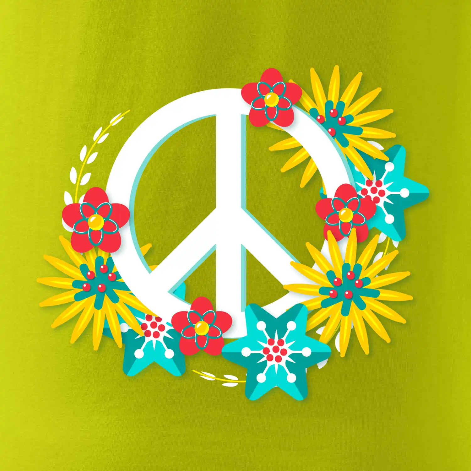 Peace symbol abstraktní