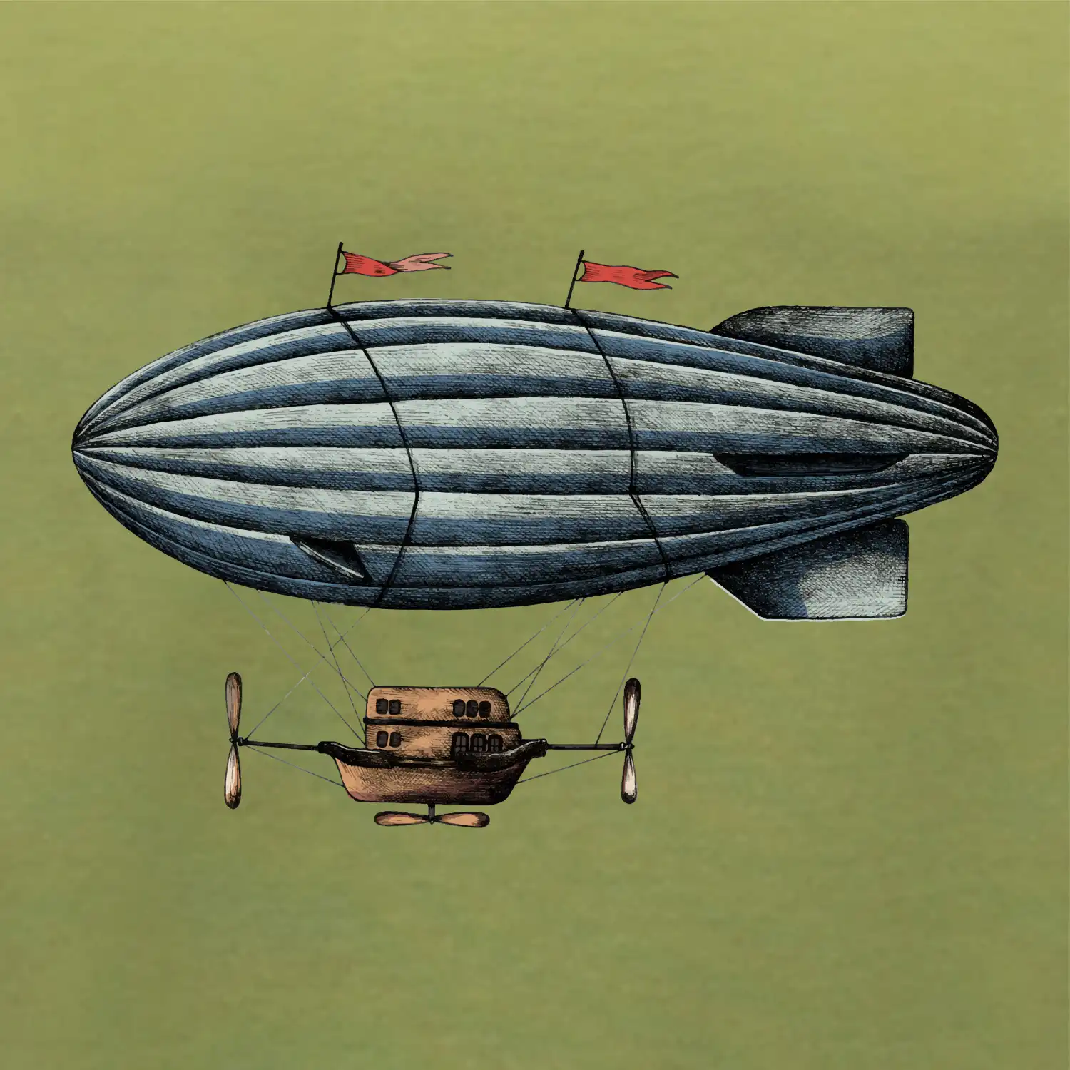 Vzducholoď barevná