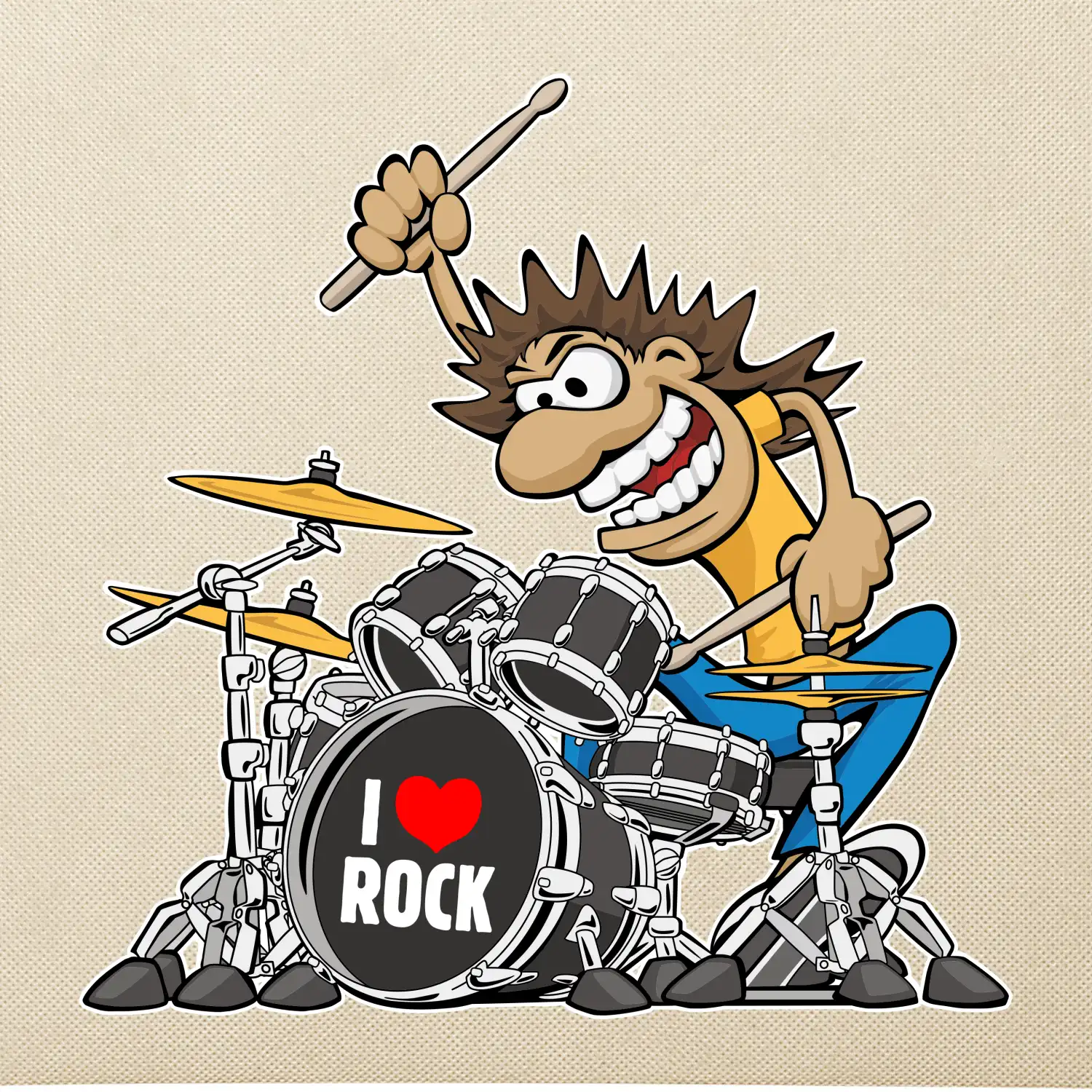 I love rock bubeník