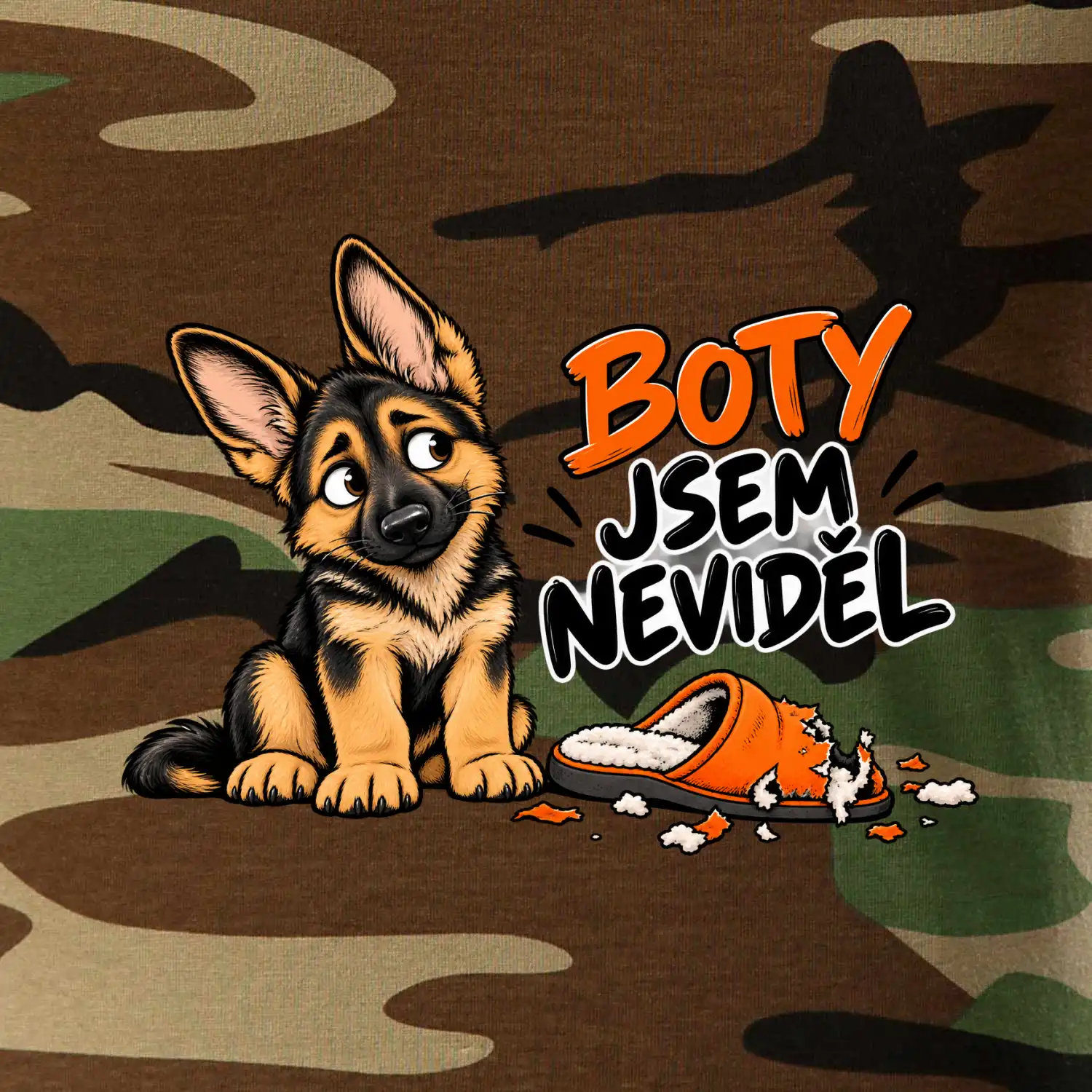 Boty jsem neviděl - štěně vlčáka