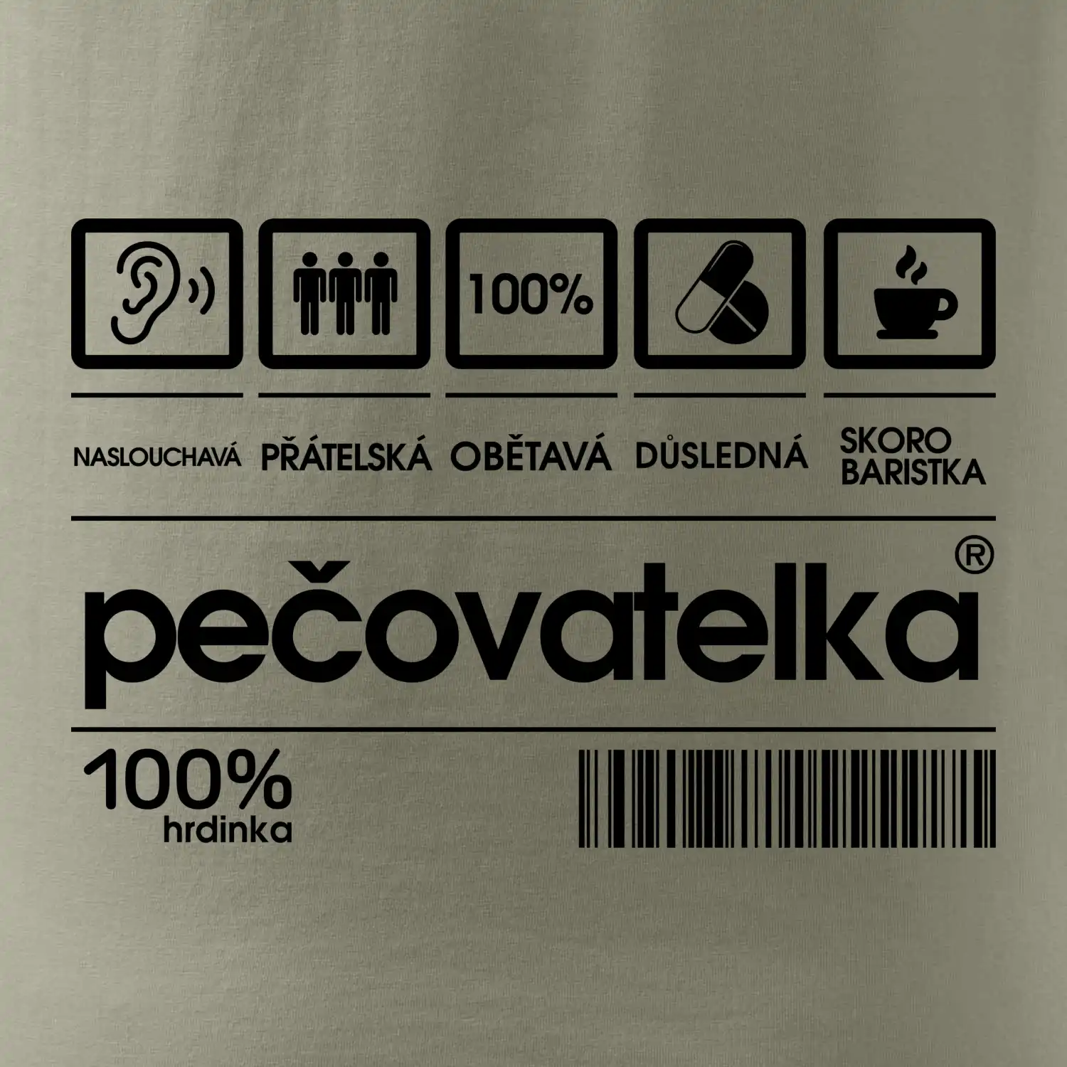 Čárový kód - pečovatelka