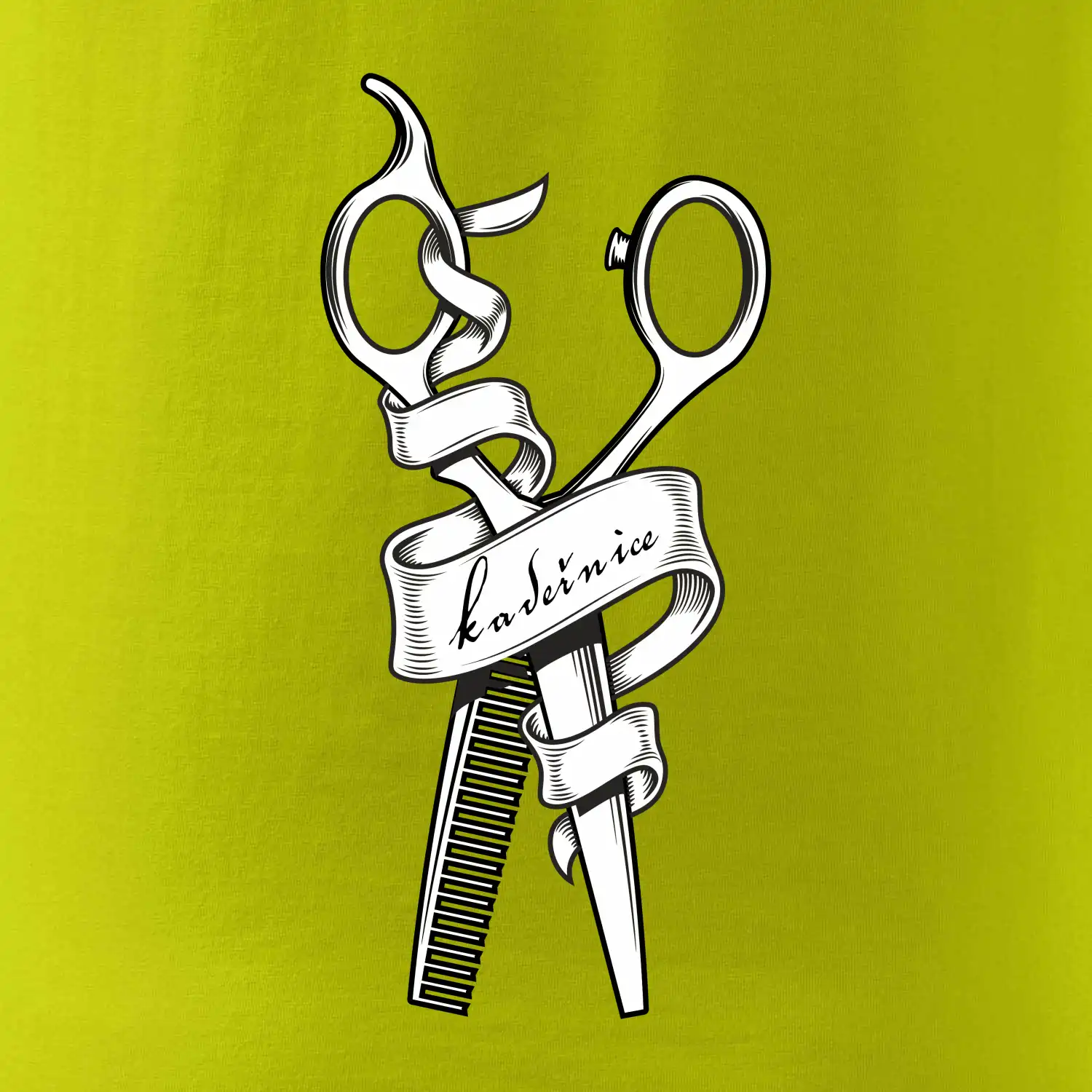 Kadeřnice nůžky a hřeben