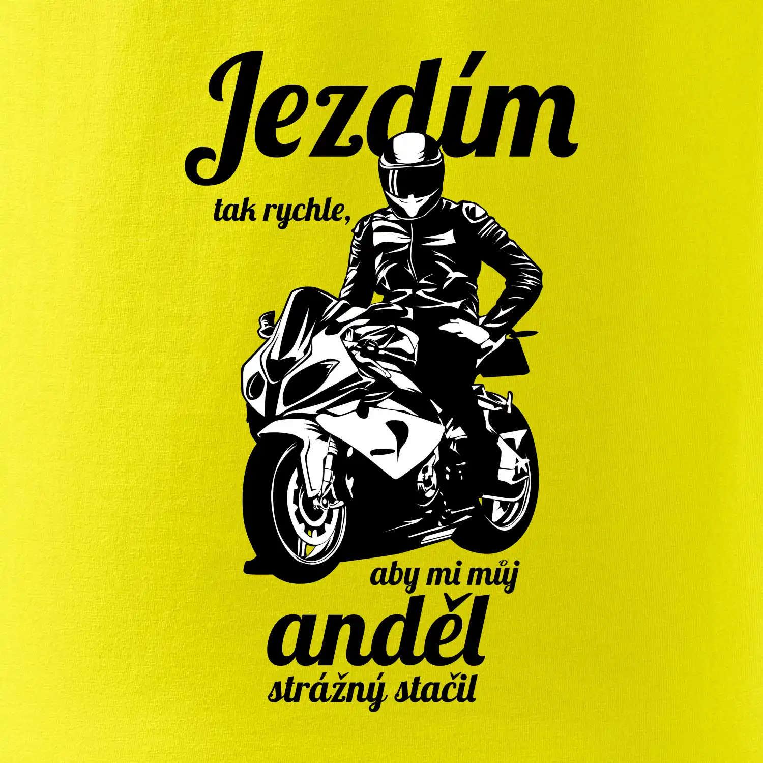 Silniční motorka - jezdím tak rychle, aby mi můj anděl strážný stačil