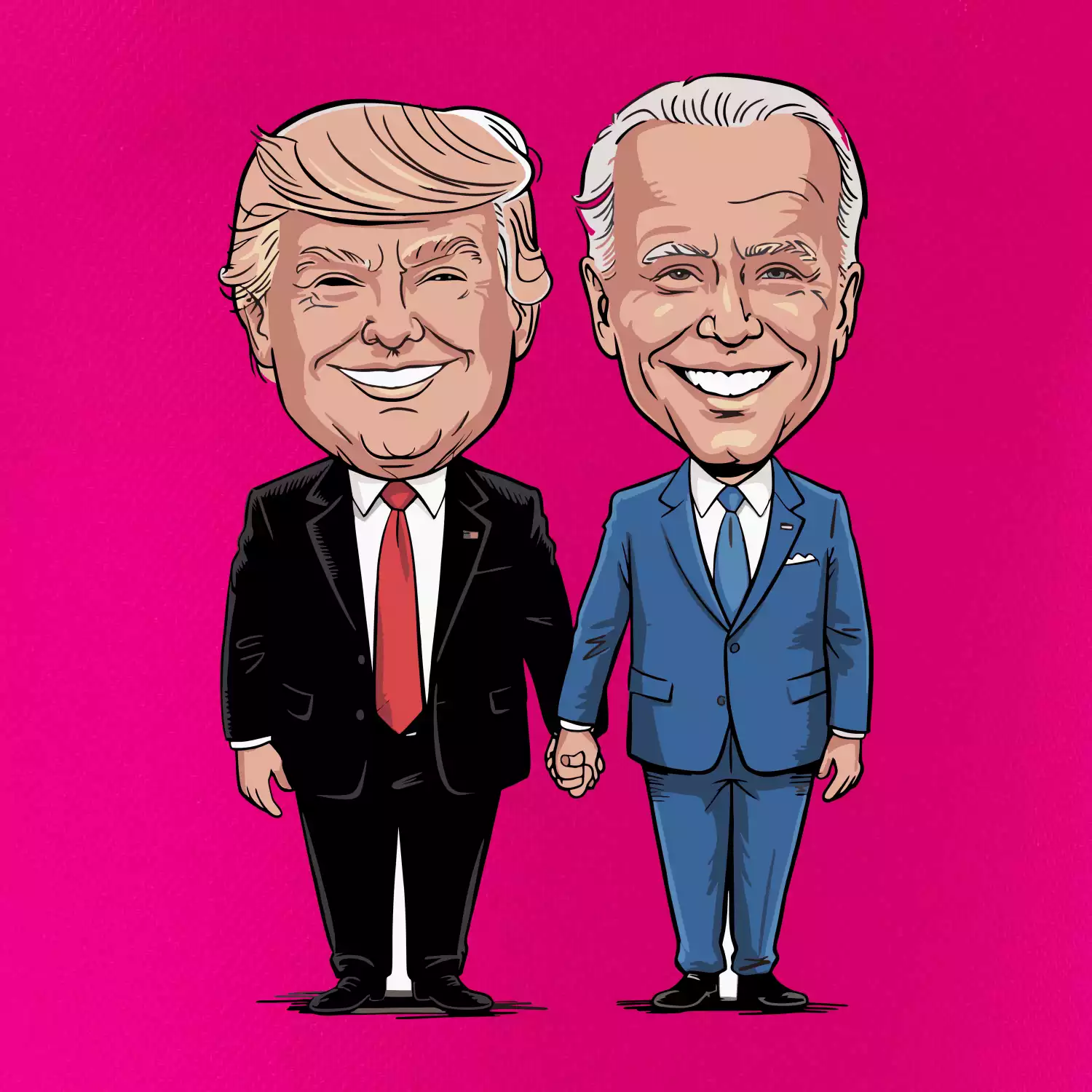Trump a Biden - velký kamarádi