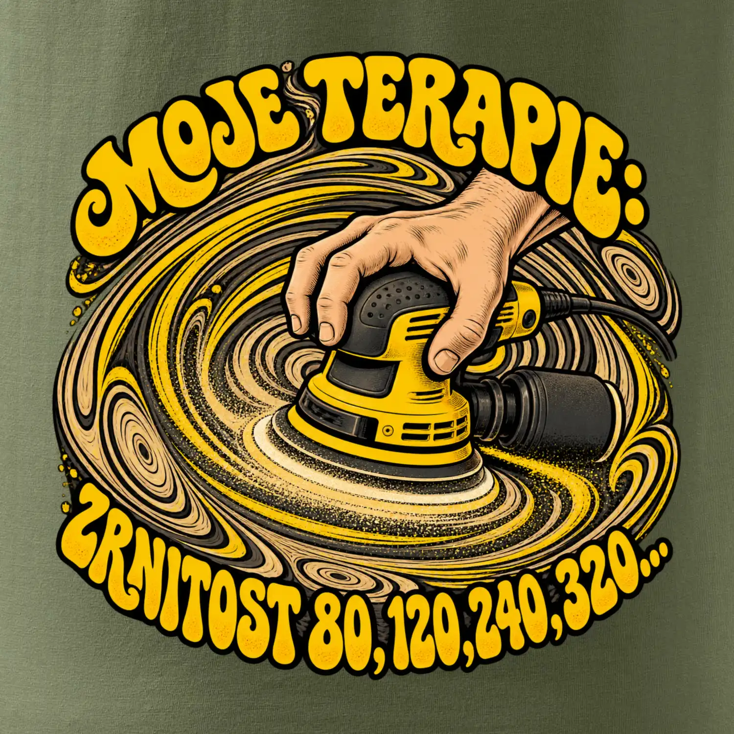 Moje terapie zrnitost 80 120 240 320 - vibrační bruska