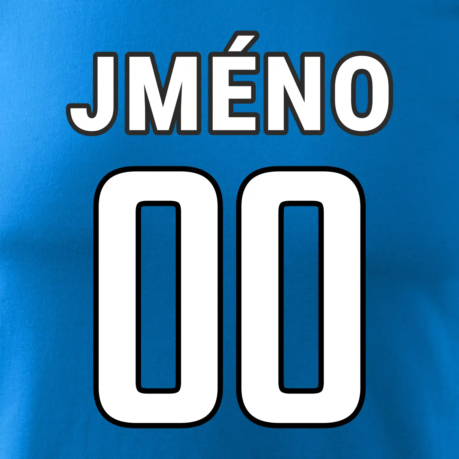 Fotbalový dres - vlastní jméno a číslo