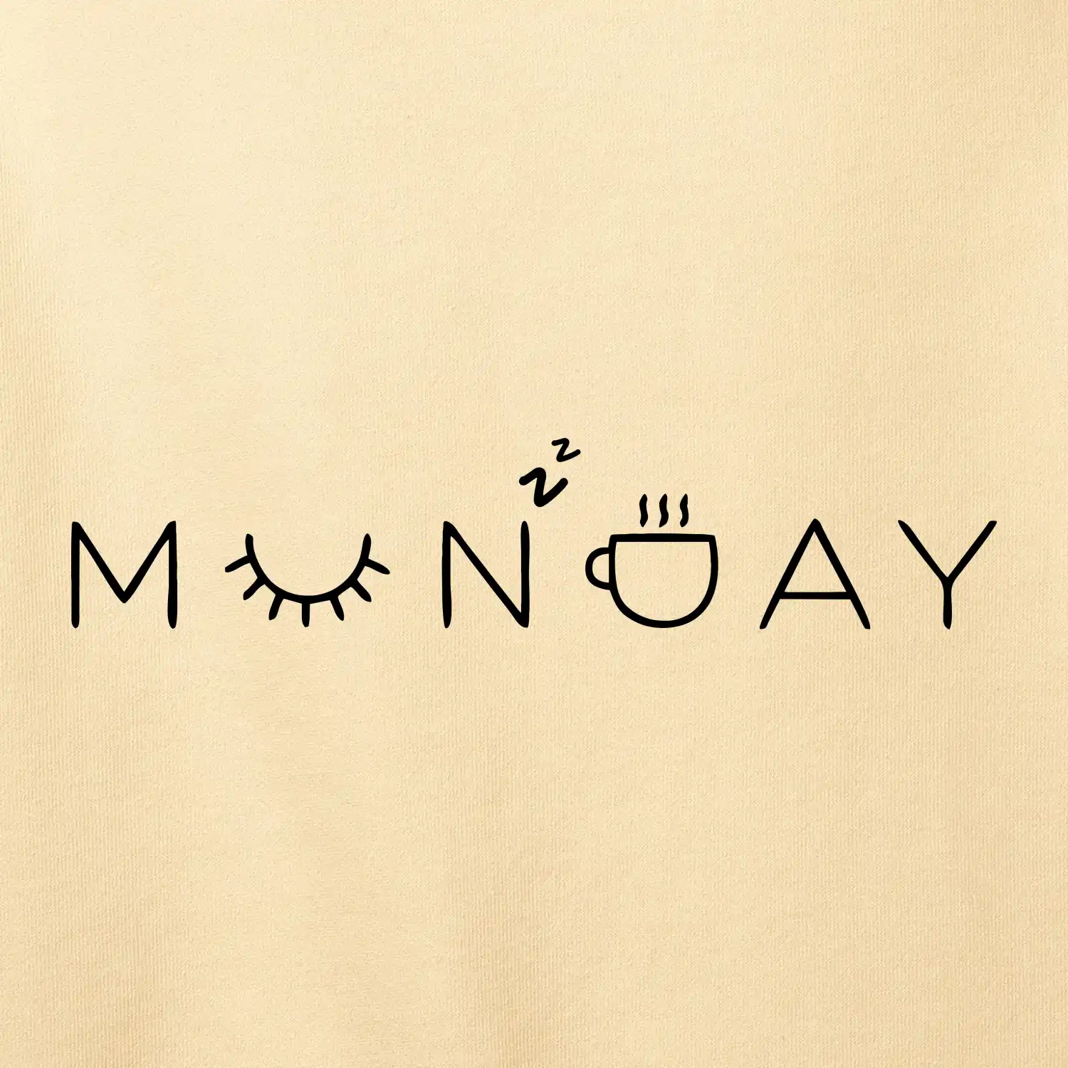Monday nápis