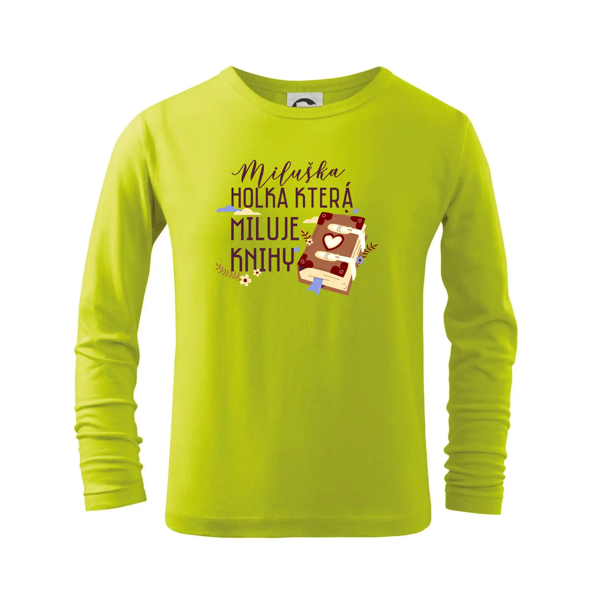 Kniha - Holka, která miluje knihy -  Vaše jméno