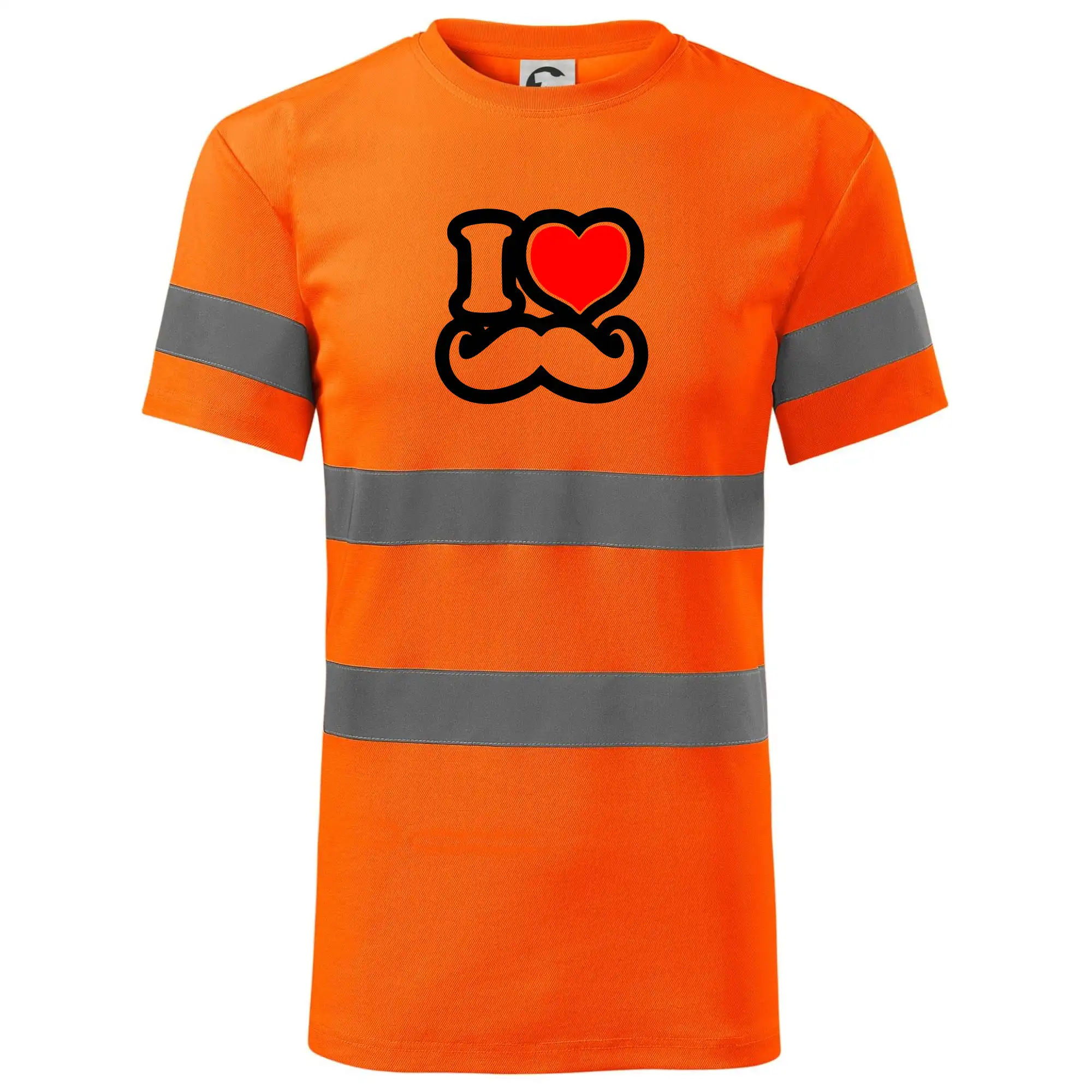 i love mustache - obrys