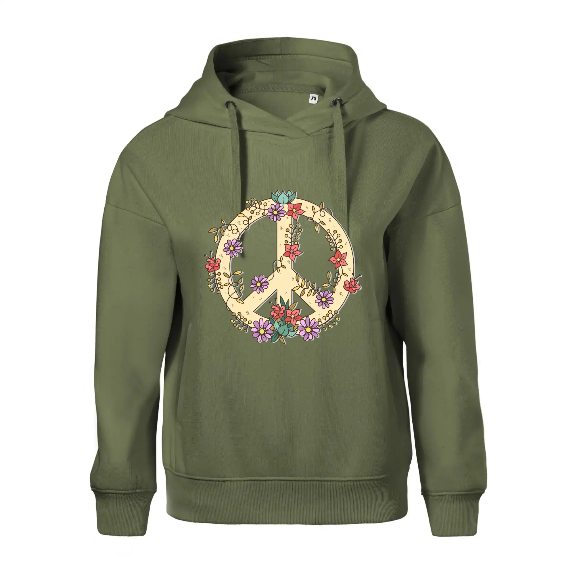 Peace symbol pískový