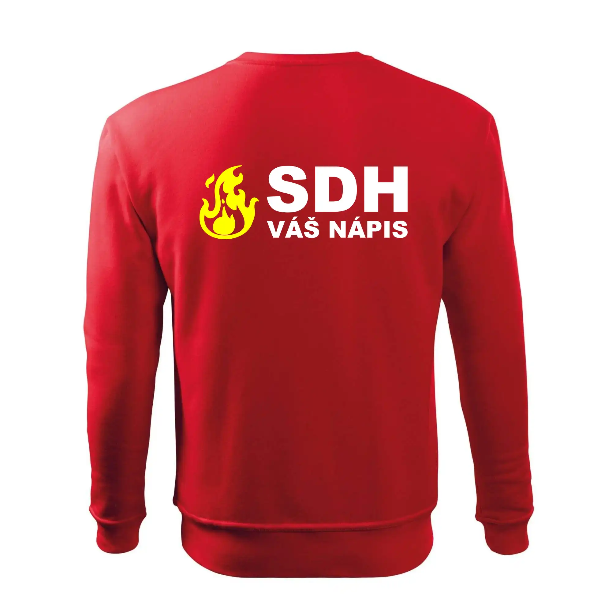SDH nápis (oheň, název sboru - vlastní nápis)