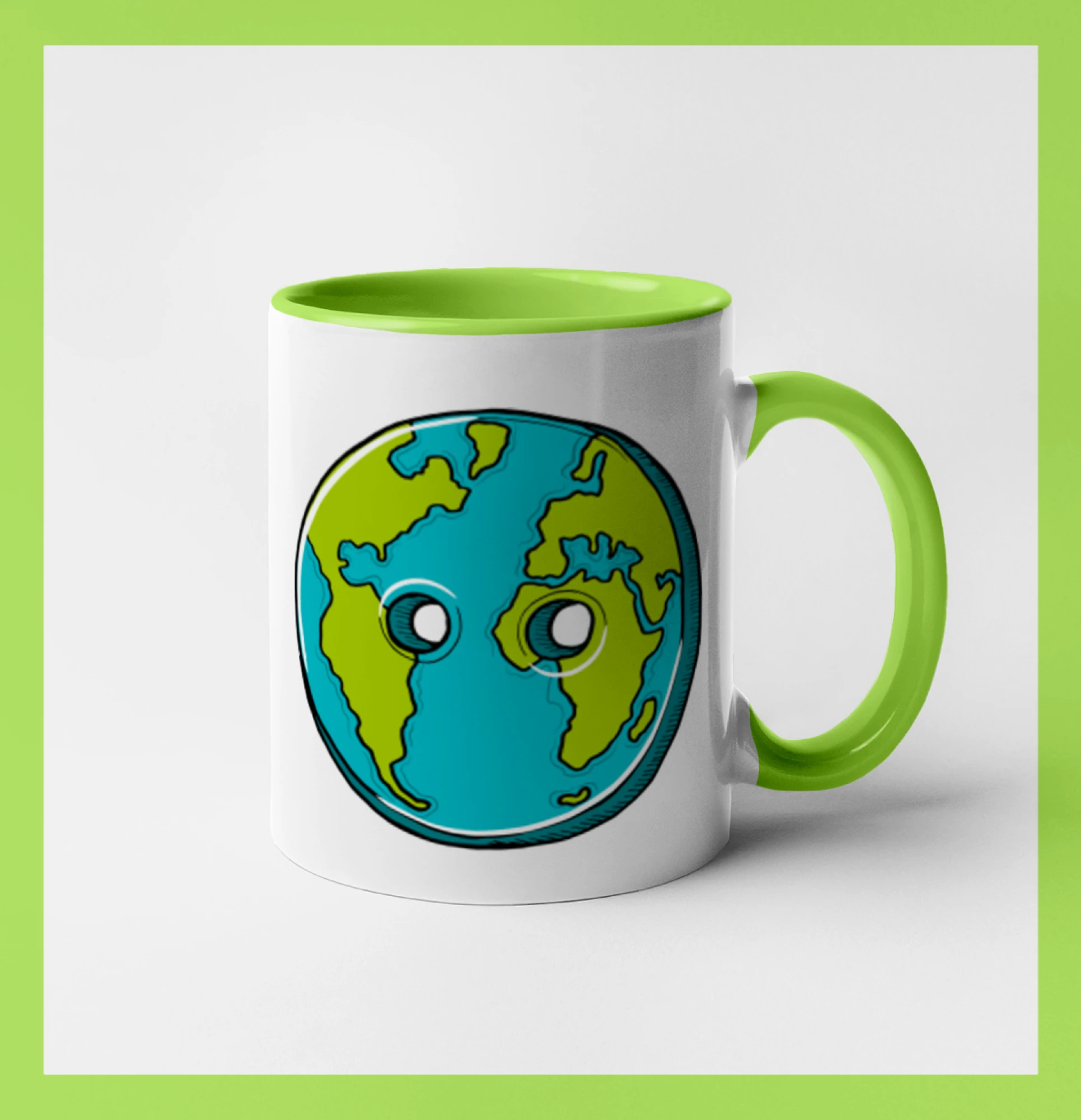 Planeta země knoflík (Pecka design)