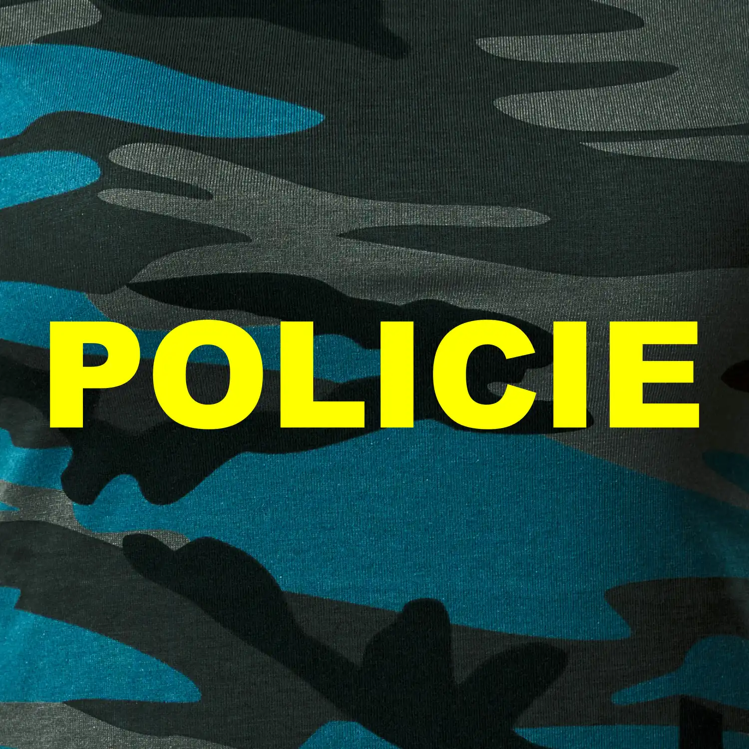 Policie Nápis žlutý