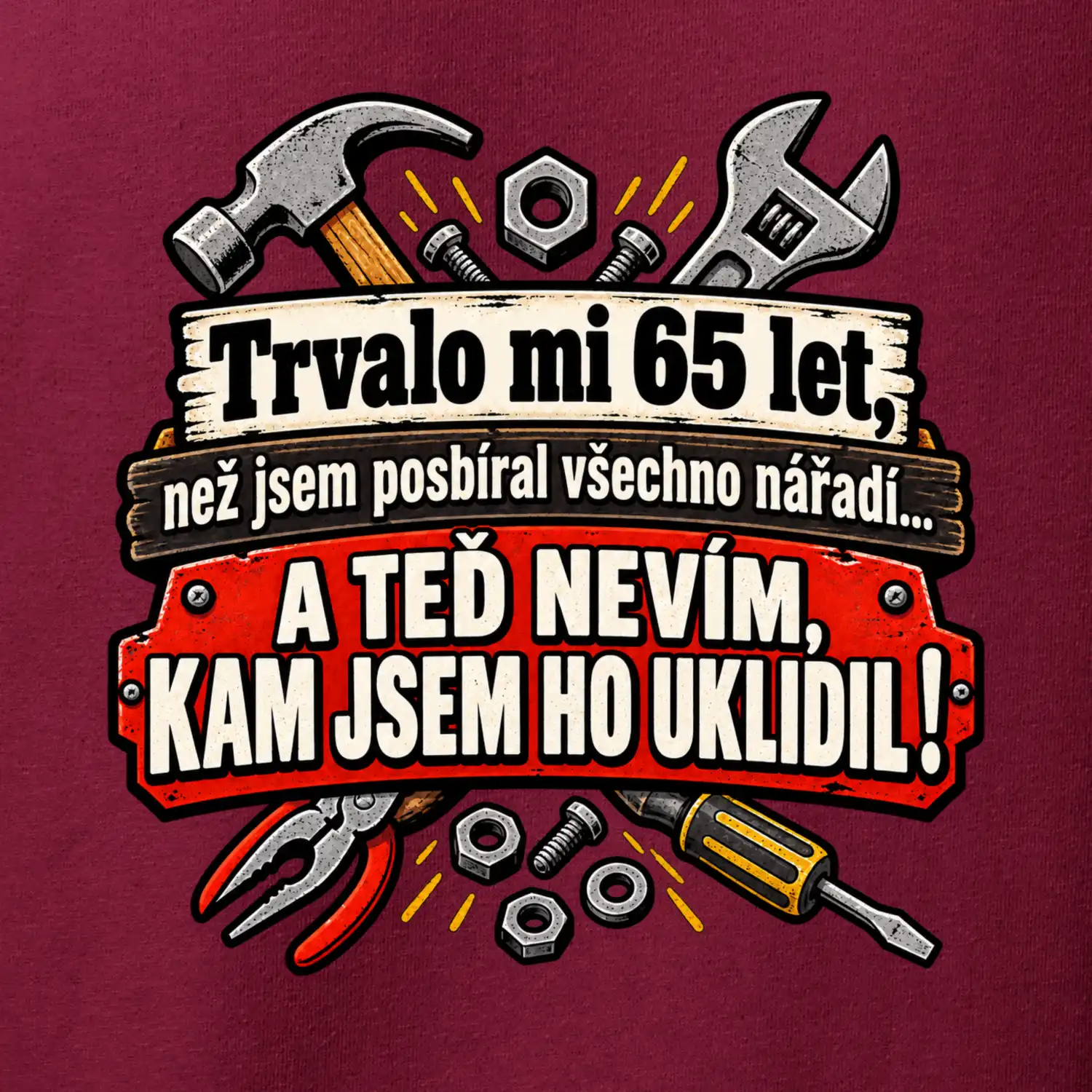 Trvalo mi  65 let, než jsem posbíral všechno nářadí