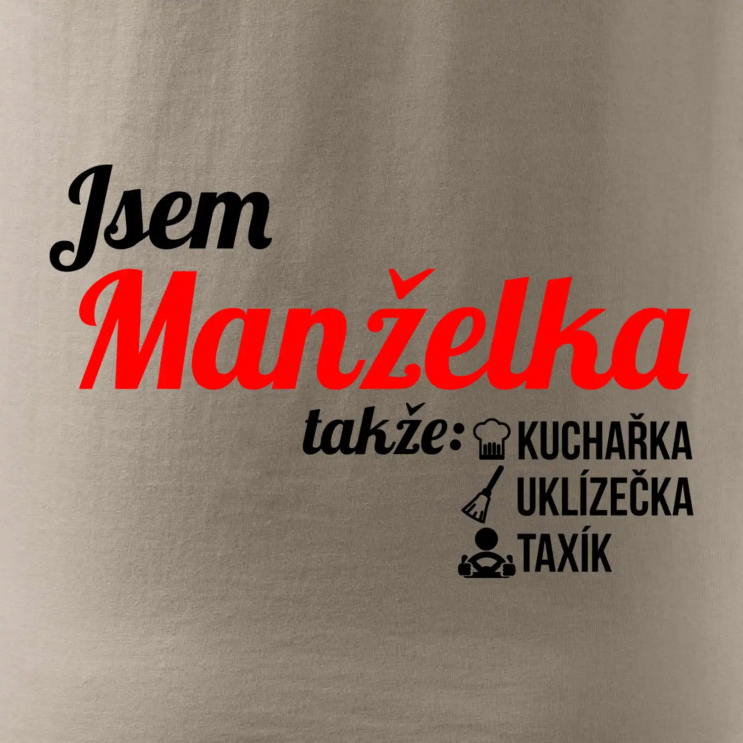 Jsem manželka-uklizečka-kuchařka-taxík