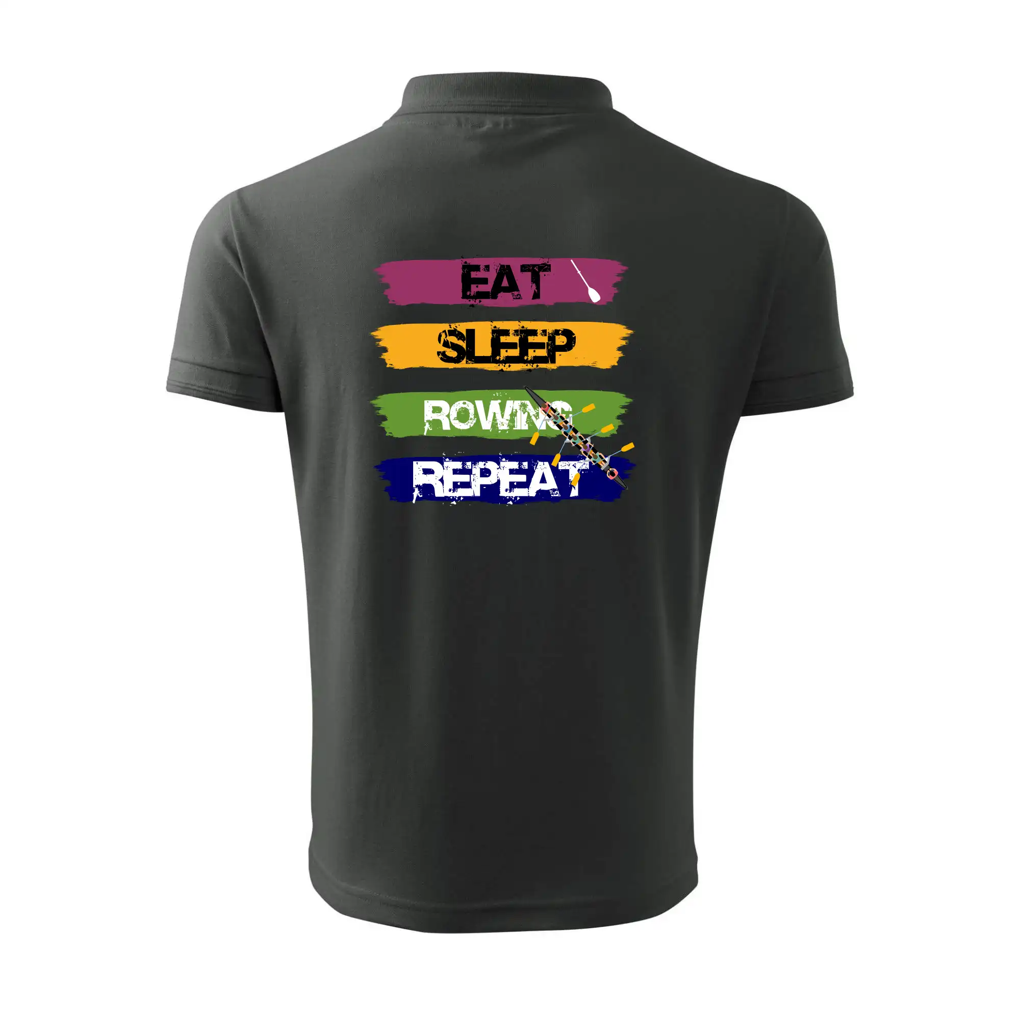 Eat sleep rowing repeat barevné