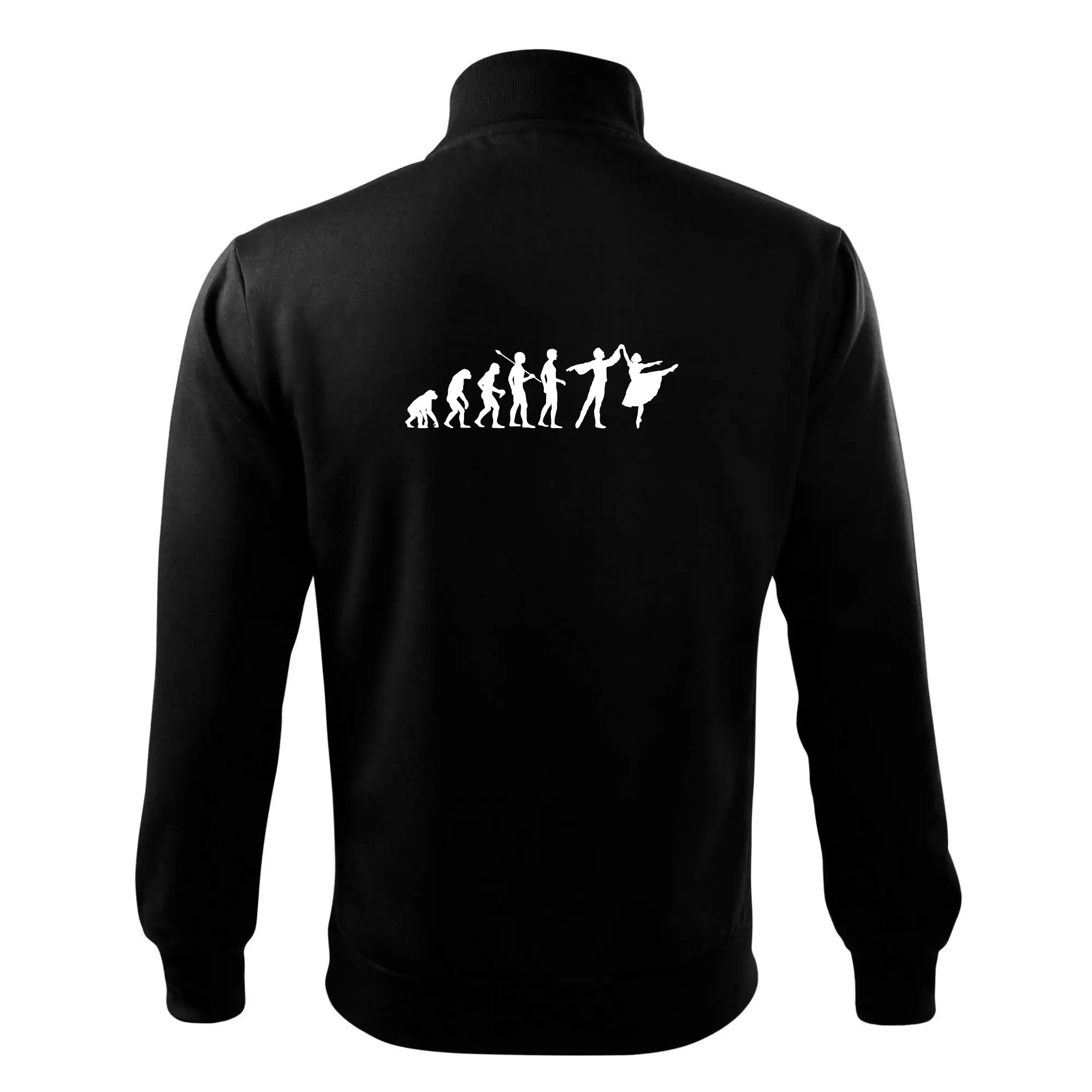 Evoluce tanec - muž a žena se sukní