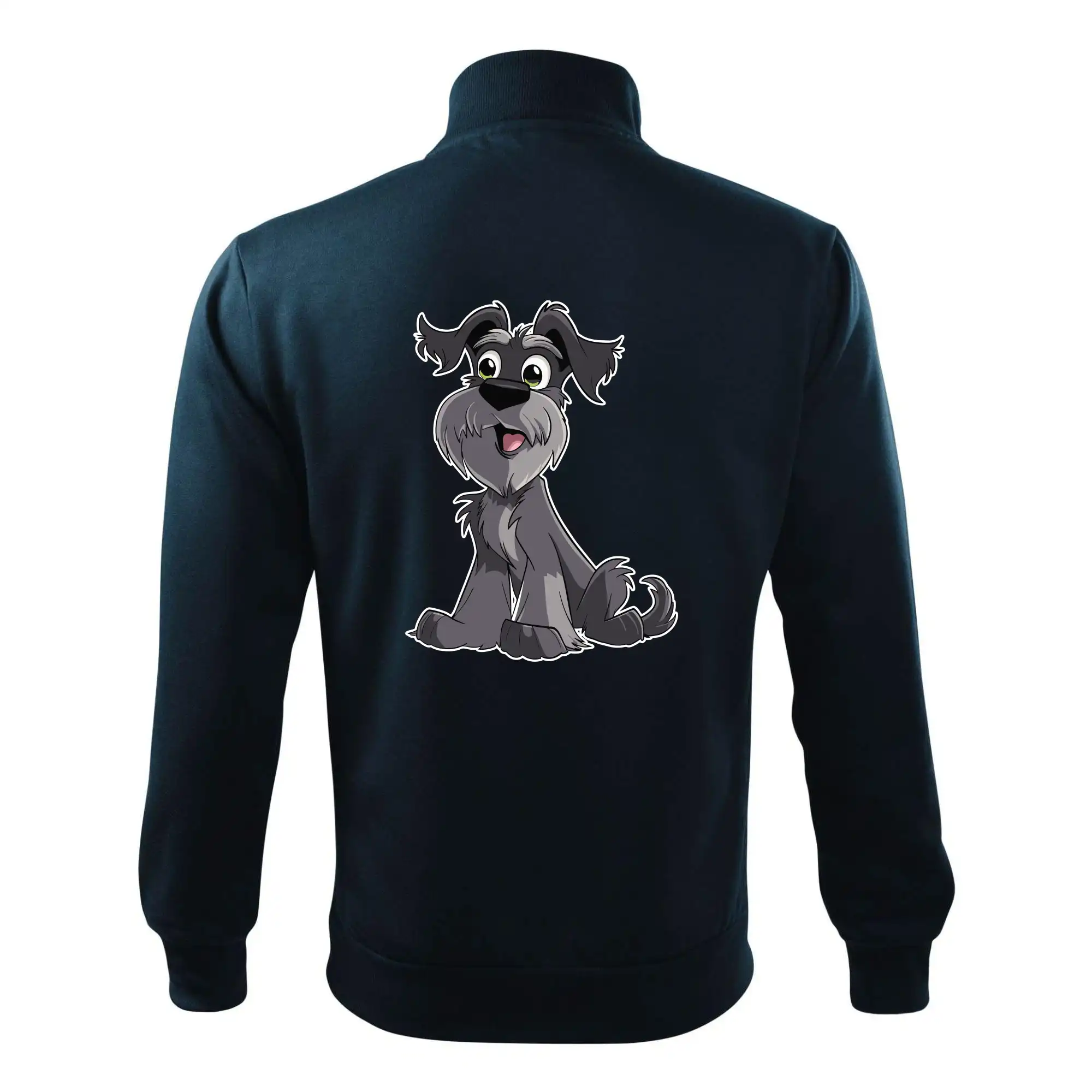 Knírač kreslený sedící