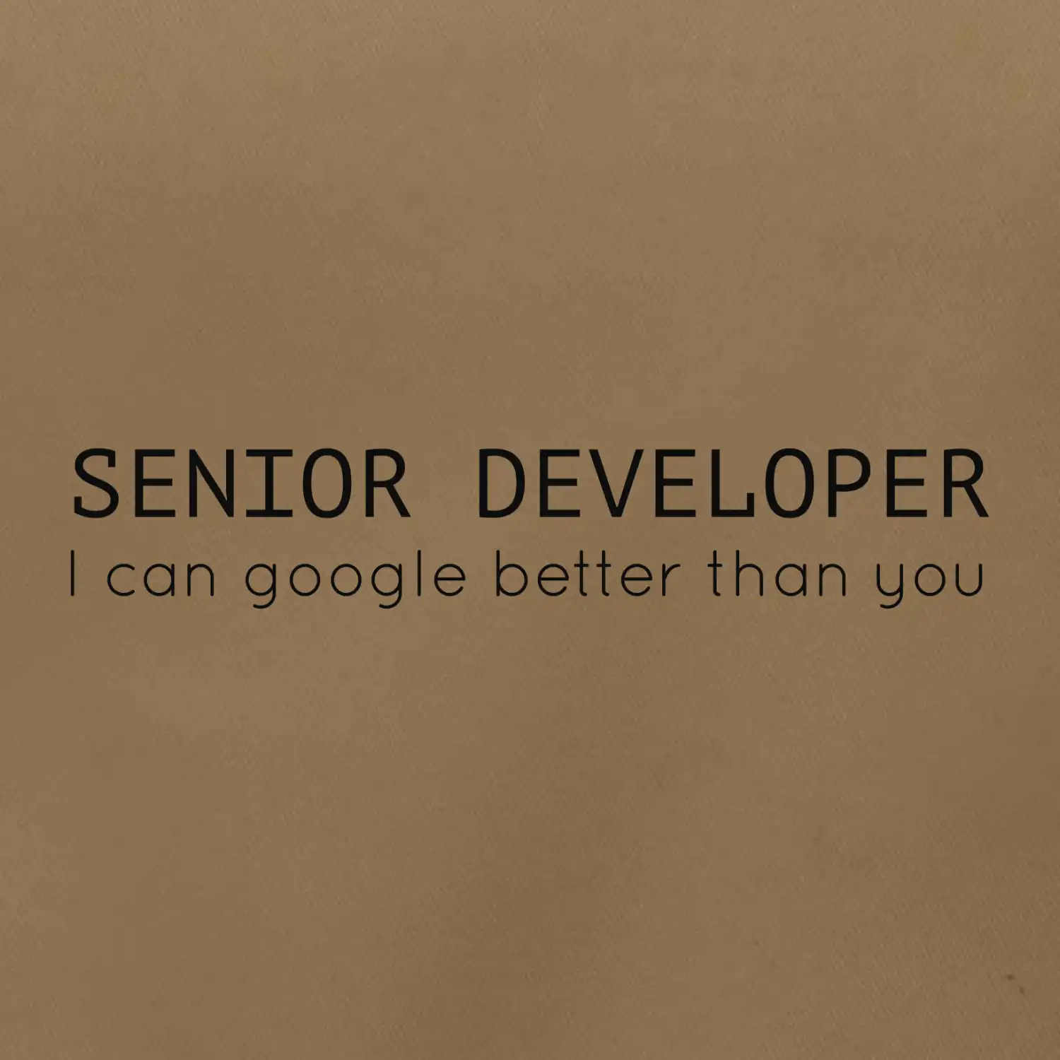 Senior developer google better than you