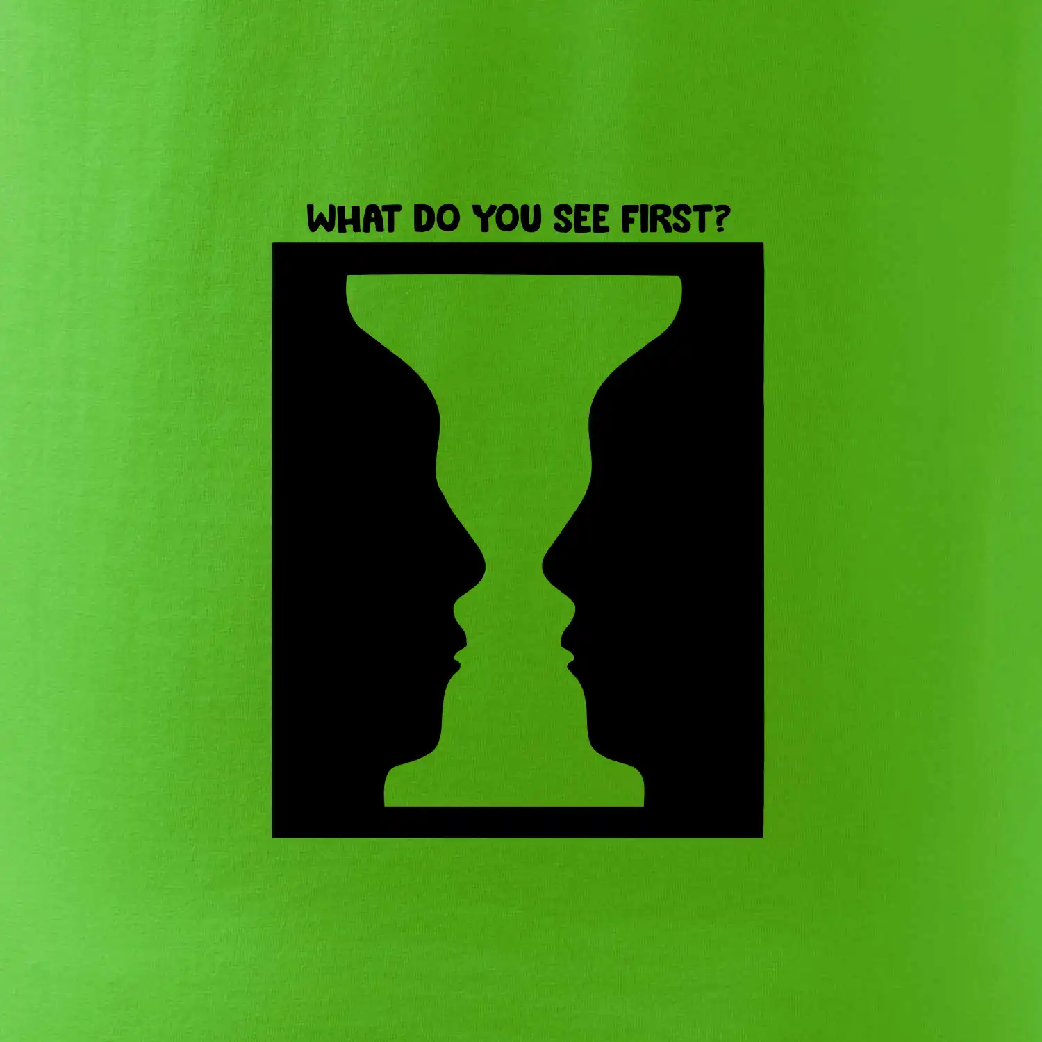 What do you see first? Pohár - Obličeje