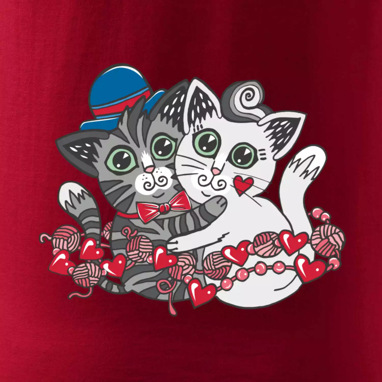 Kočky v objetí (Pecka design)