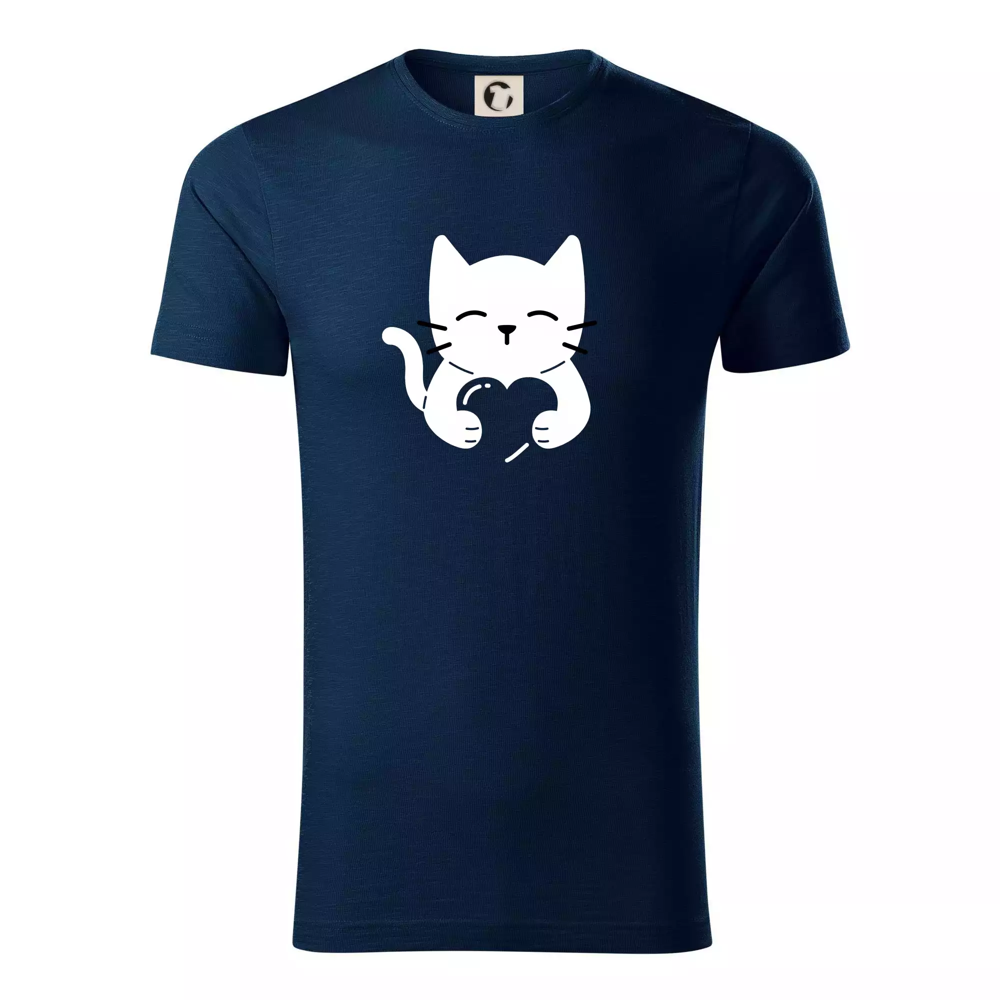Kočka drží srdce