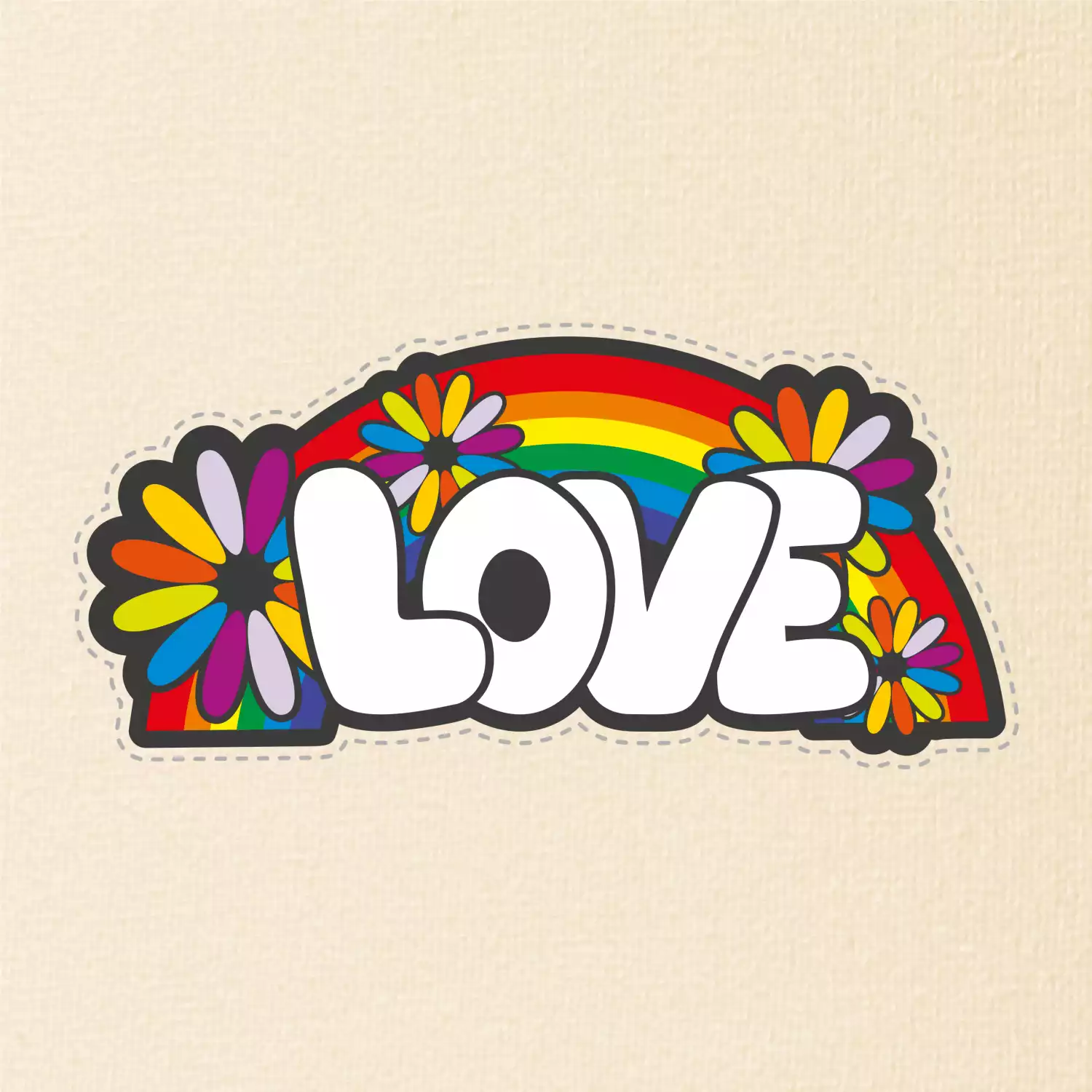 Love s duhou v pozadí