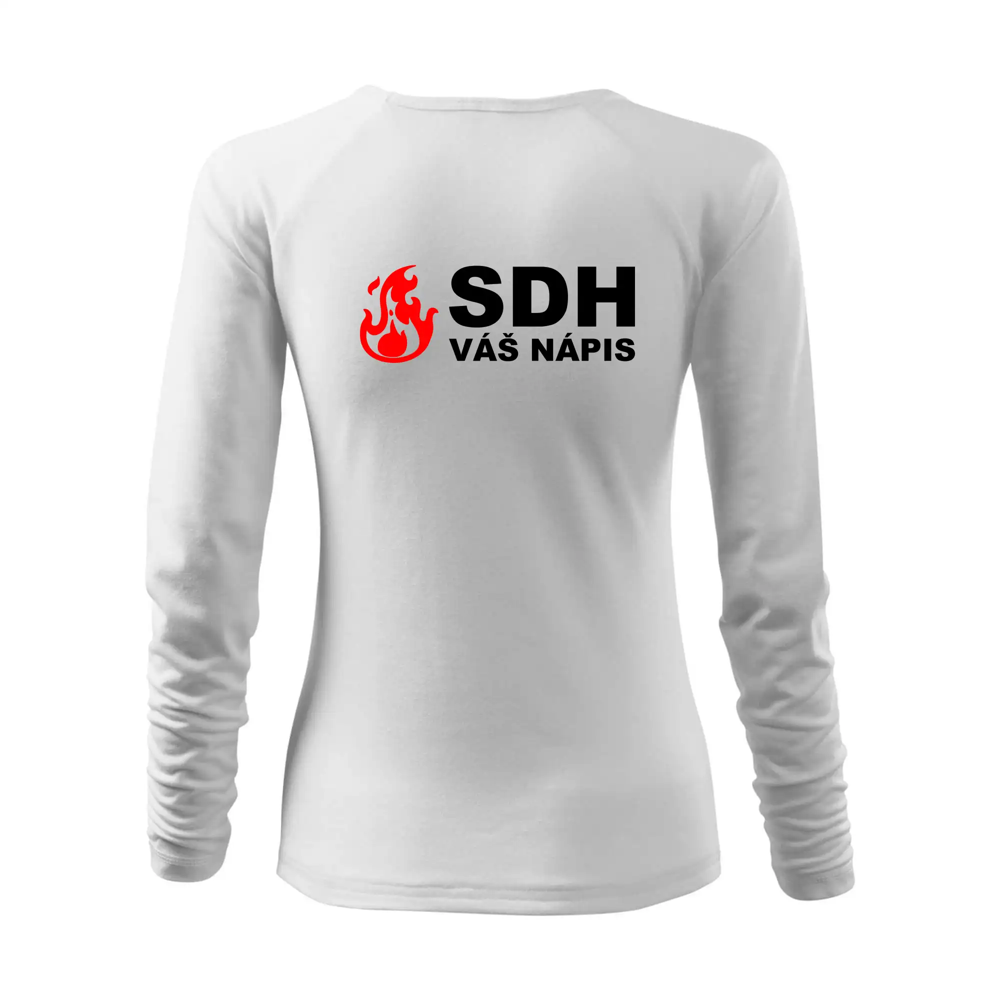 SDH nápis (oheň, název sboru - vlastní nápis)