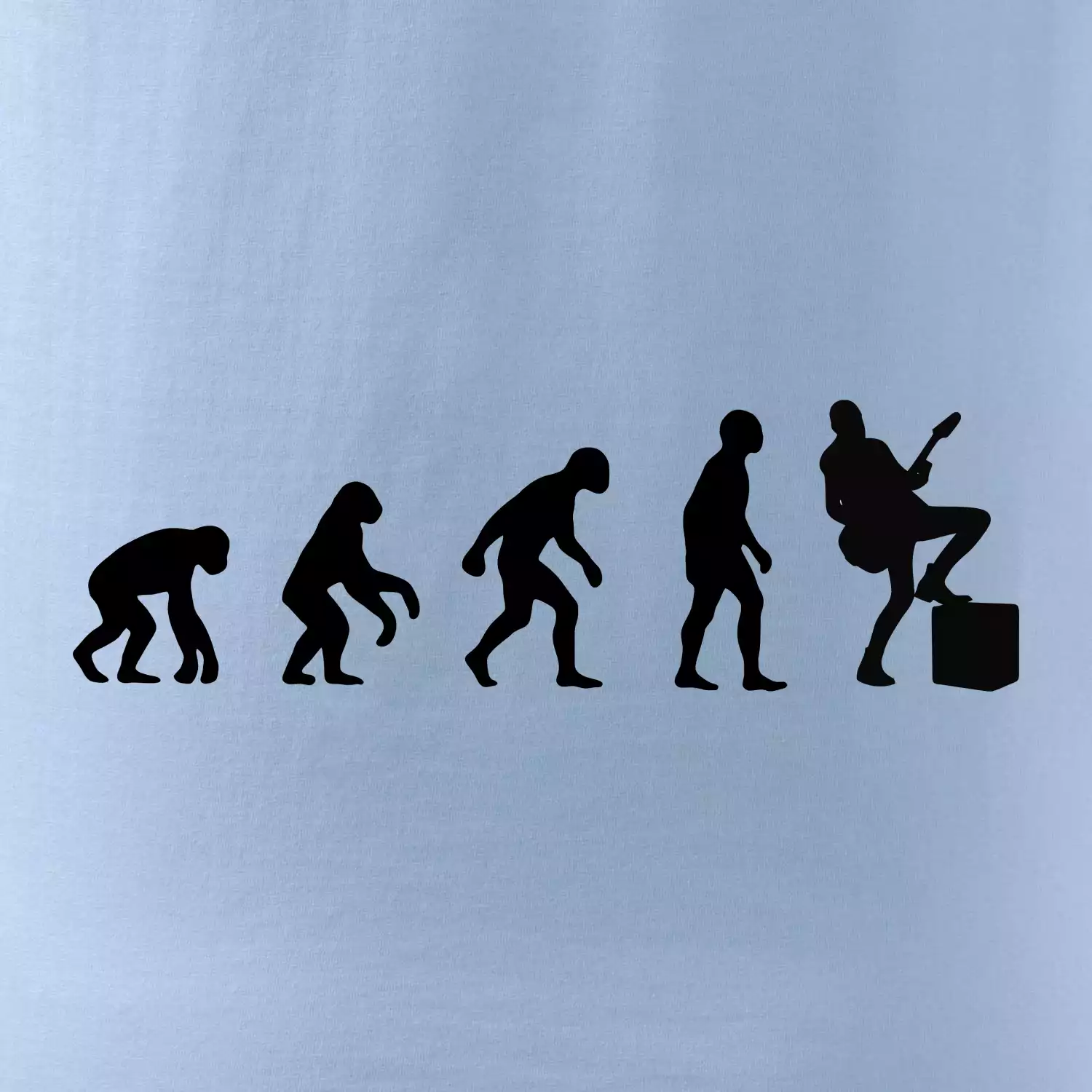 Evoluce kytarista - noha na kombu