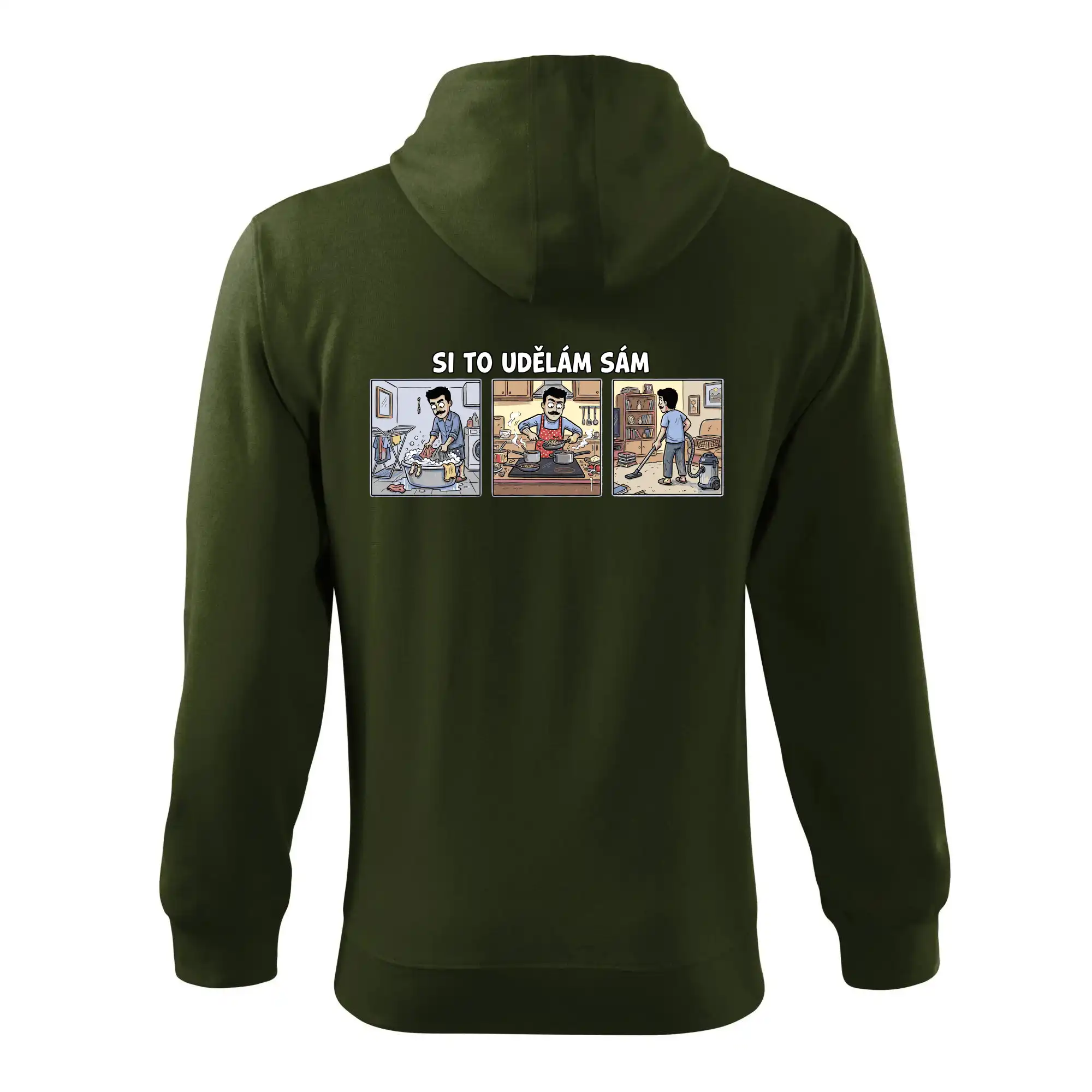 Si to udělám sám - muž s knírkem