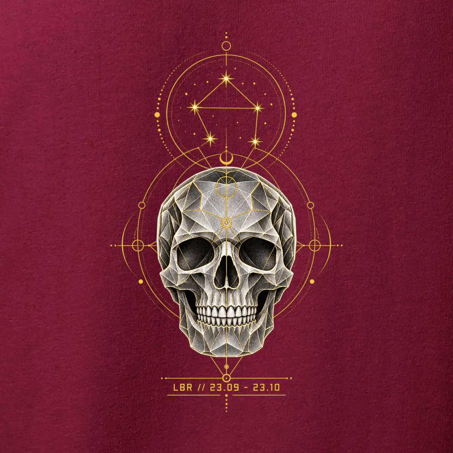 Váhy Astrologická geometrická lebka