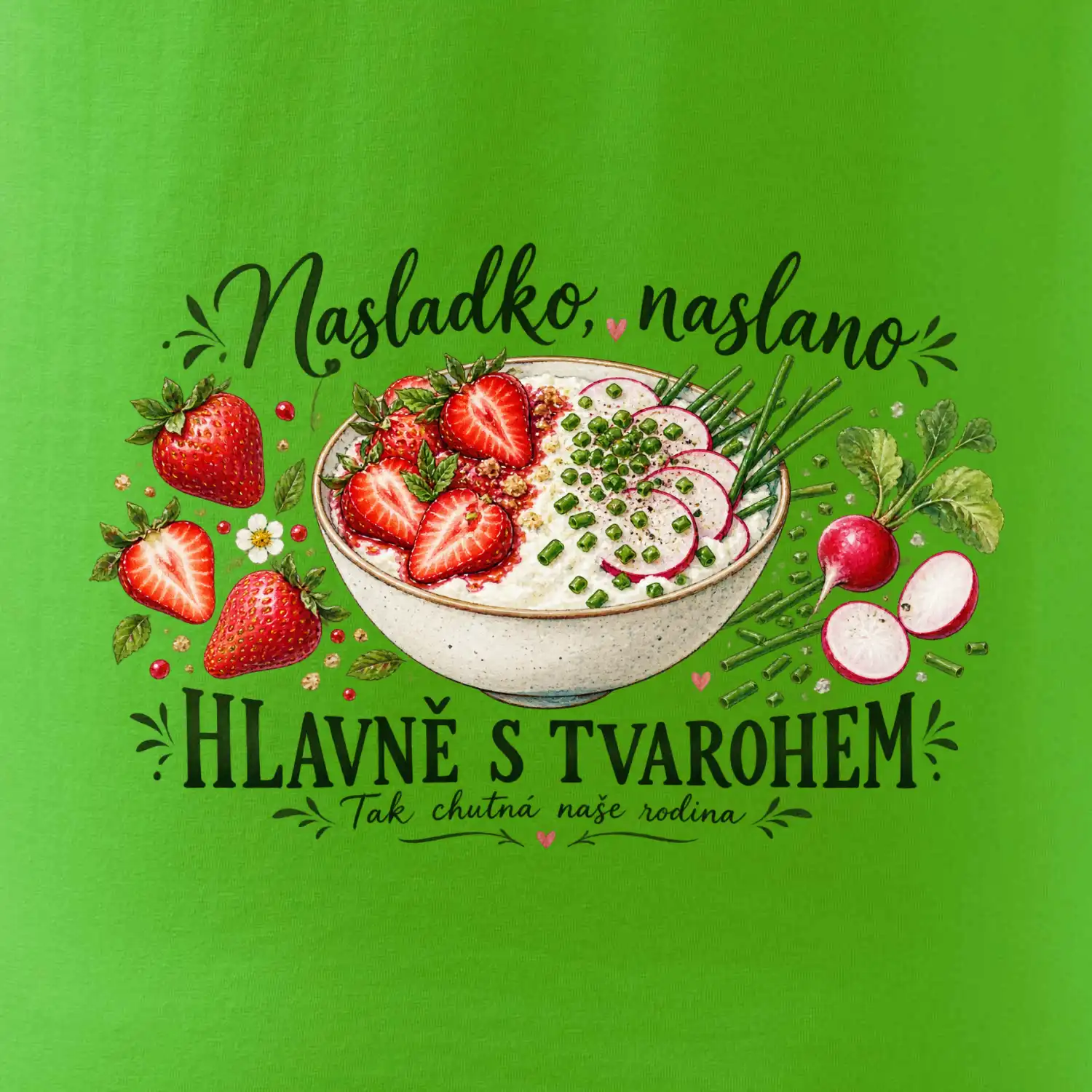 Nasladko naslano hlavně s tvarohem