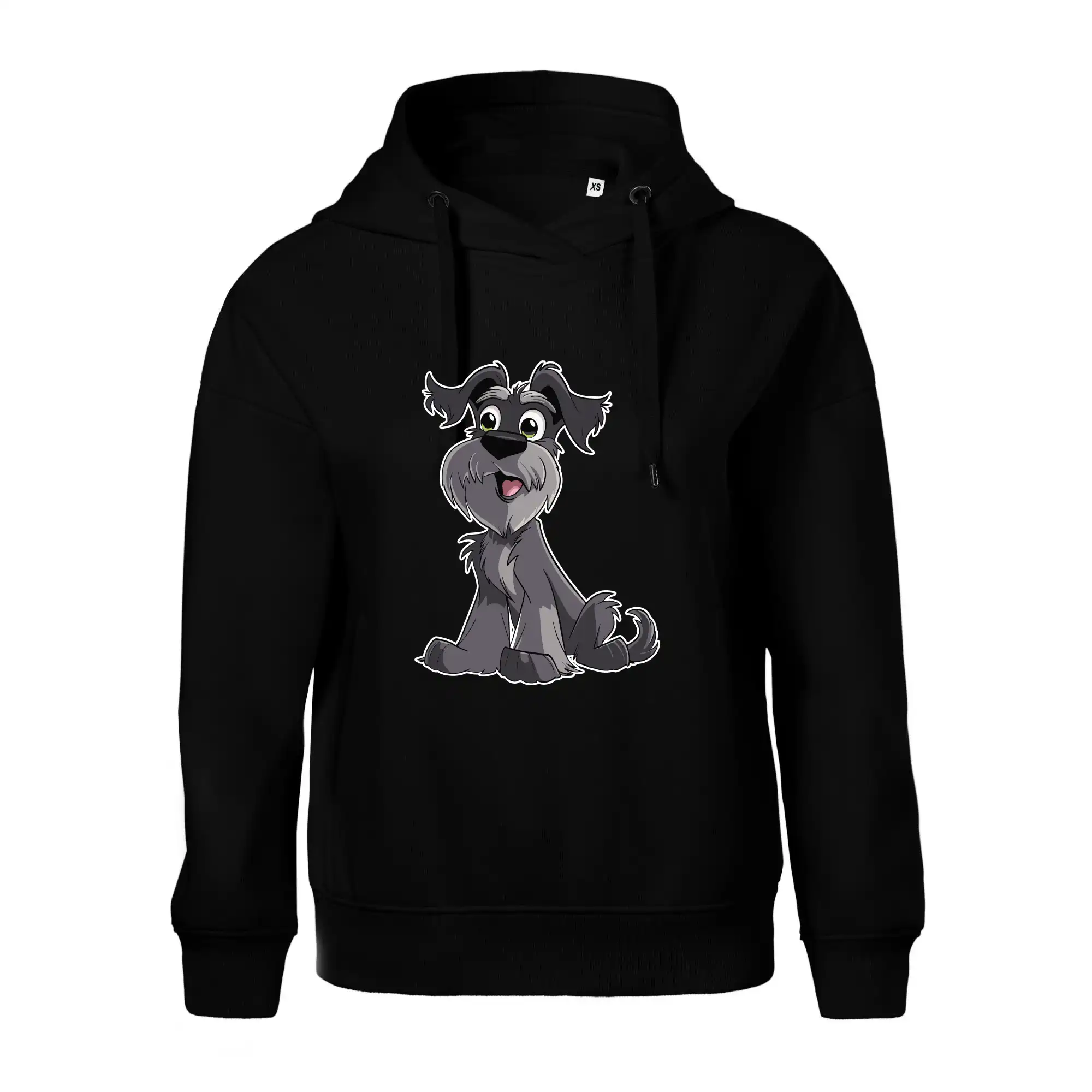 Knírač kreslený sedící