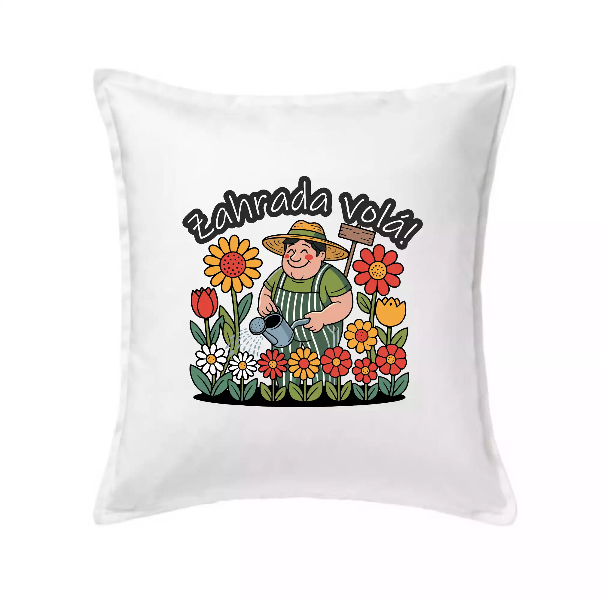 Zahrada volá - zahradník a slunečnice