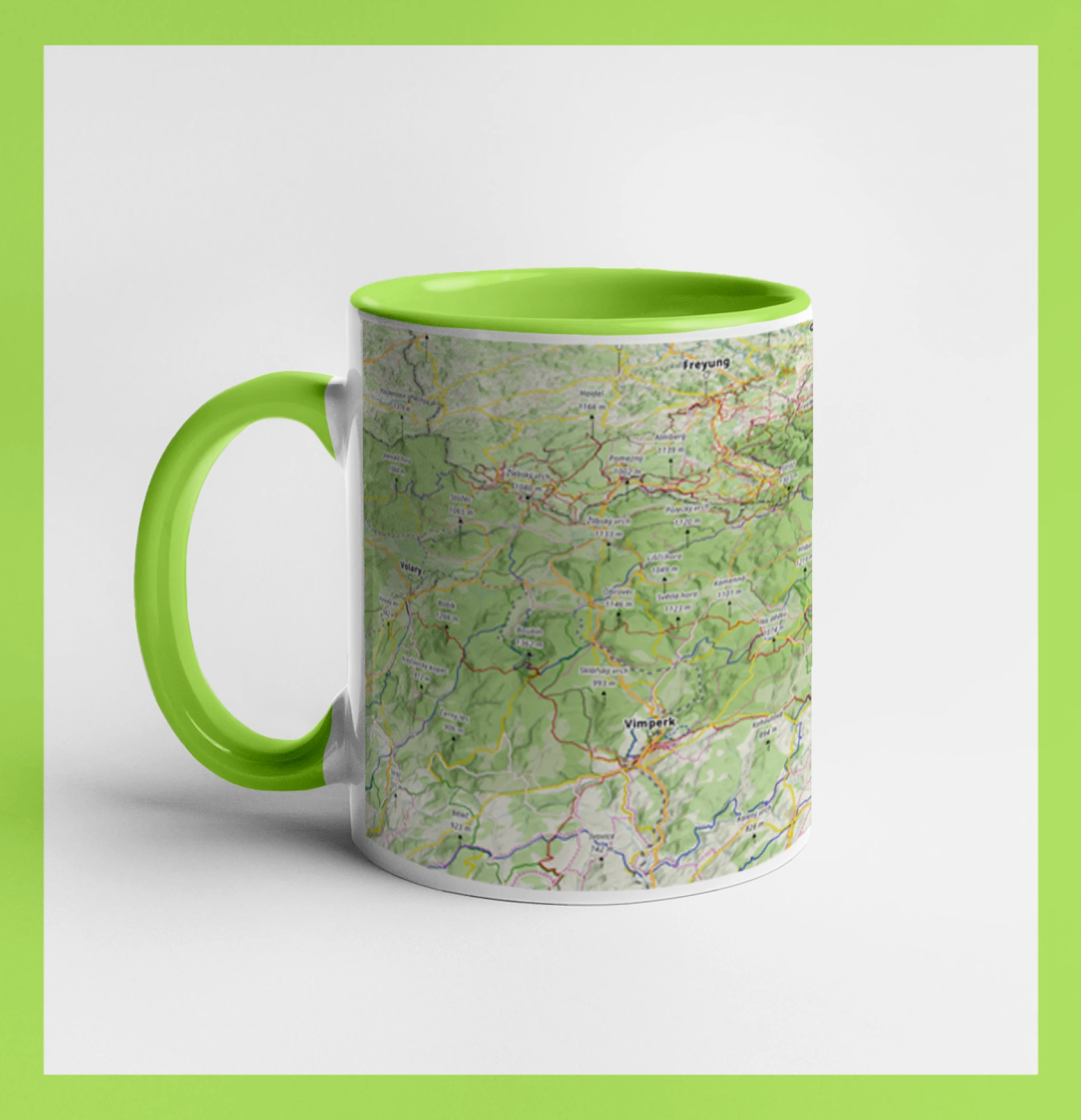 Hrnek - Šumava mapa