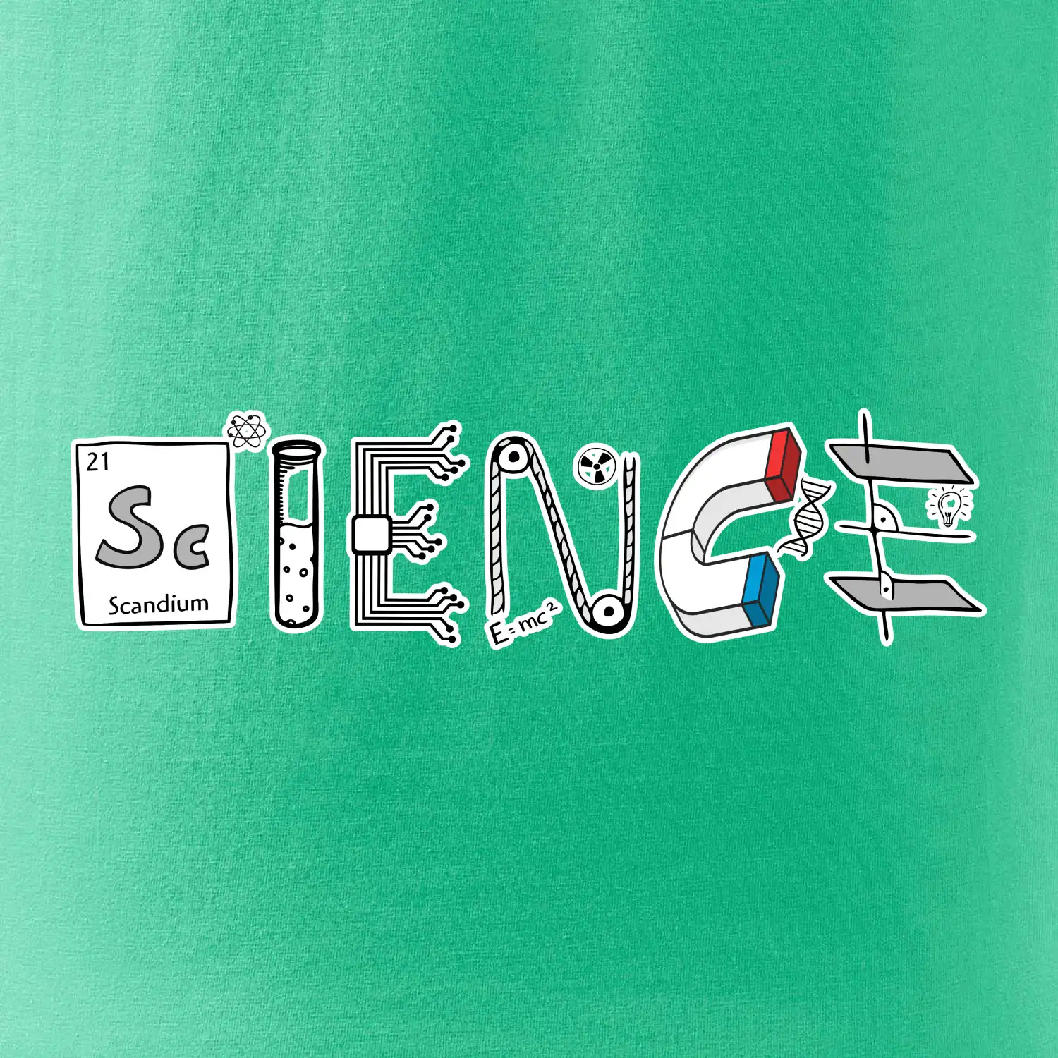 Science věda nápis
