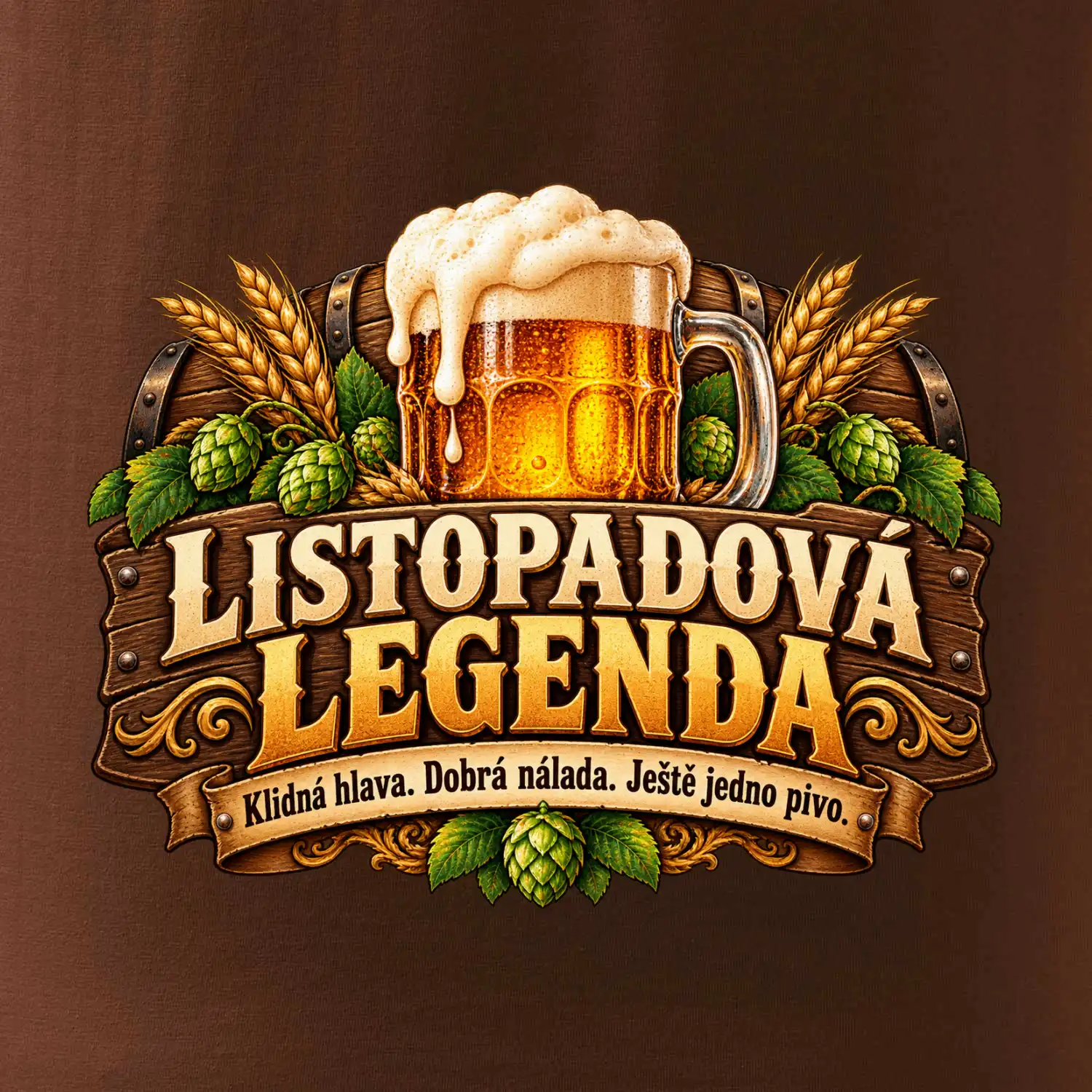 Listopadová legenda pivo chmel a ječmen